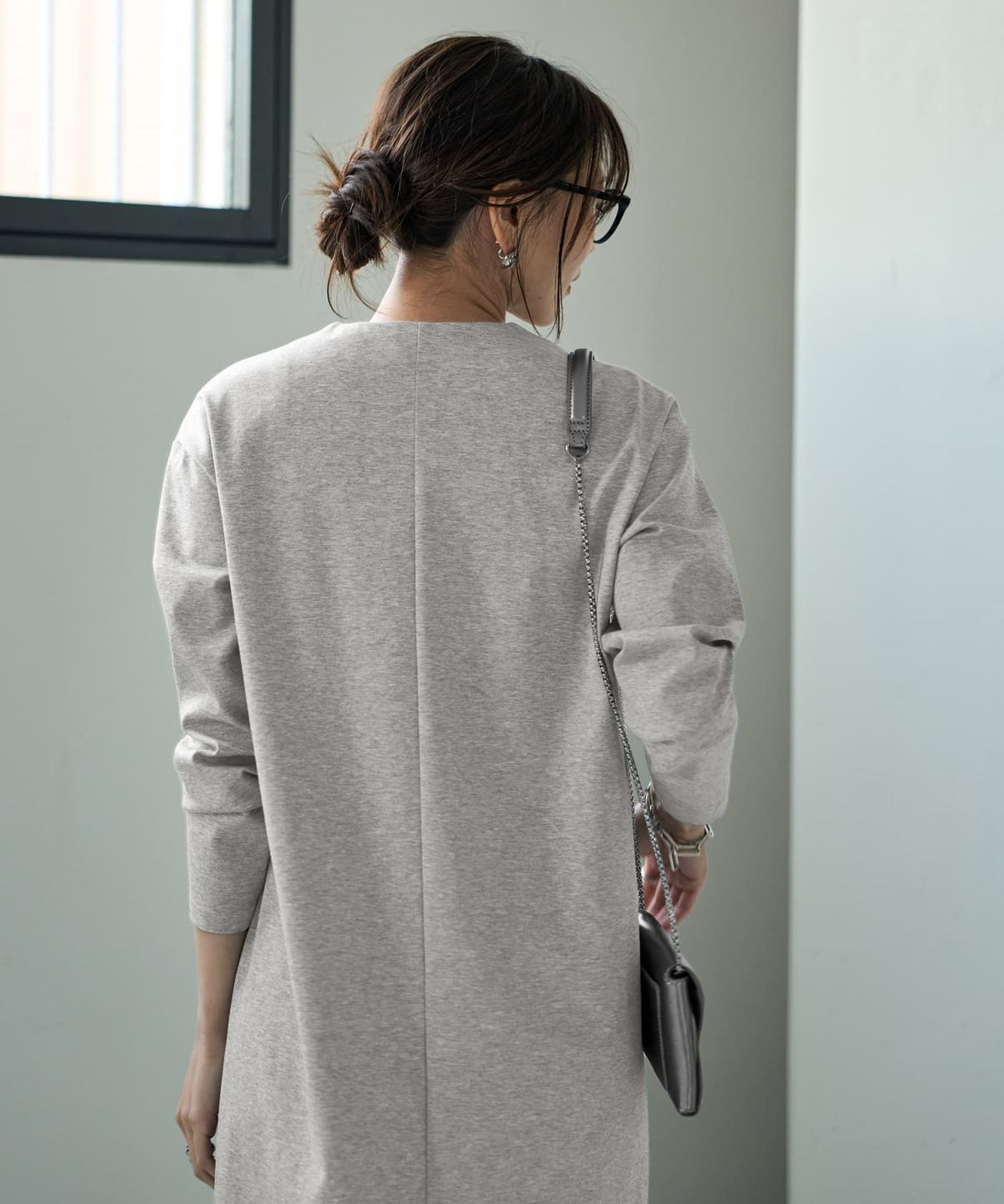 着用イメージ 166cm  02サイズ ライトグレー