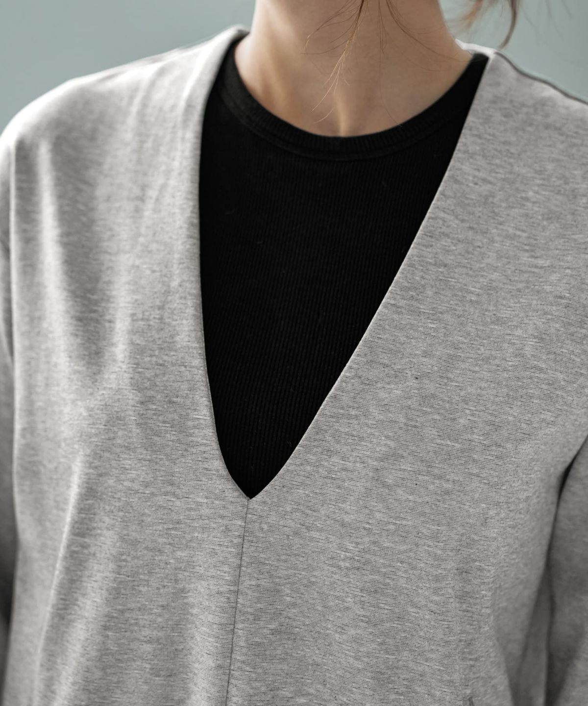 着用イメージ 166cm  02サイズ ライトグレー