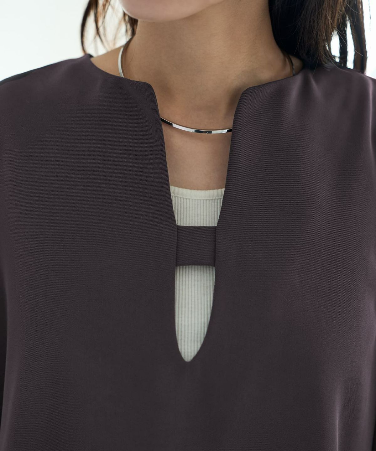 着用イメージ 166cm チャコール