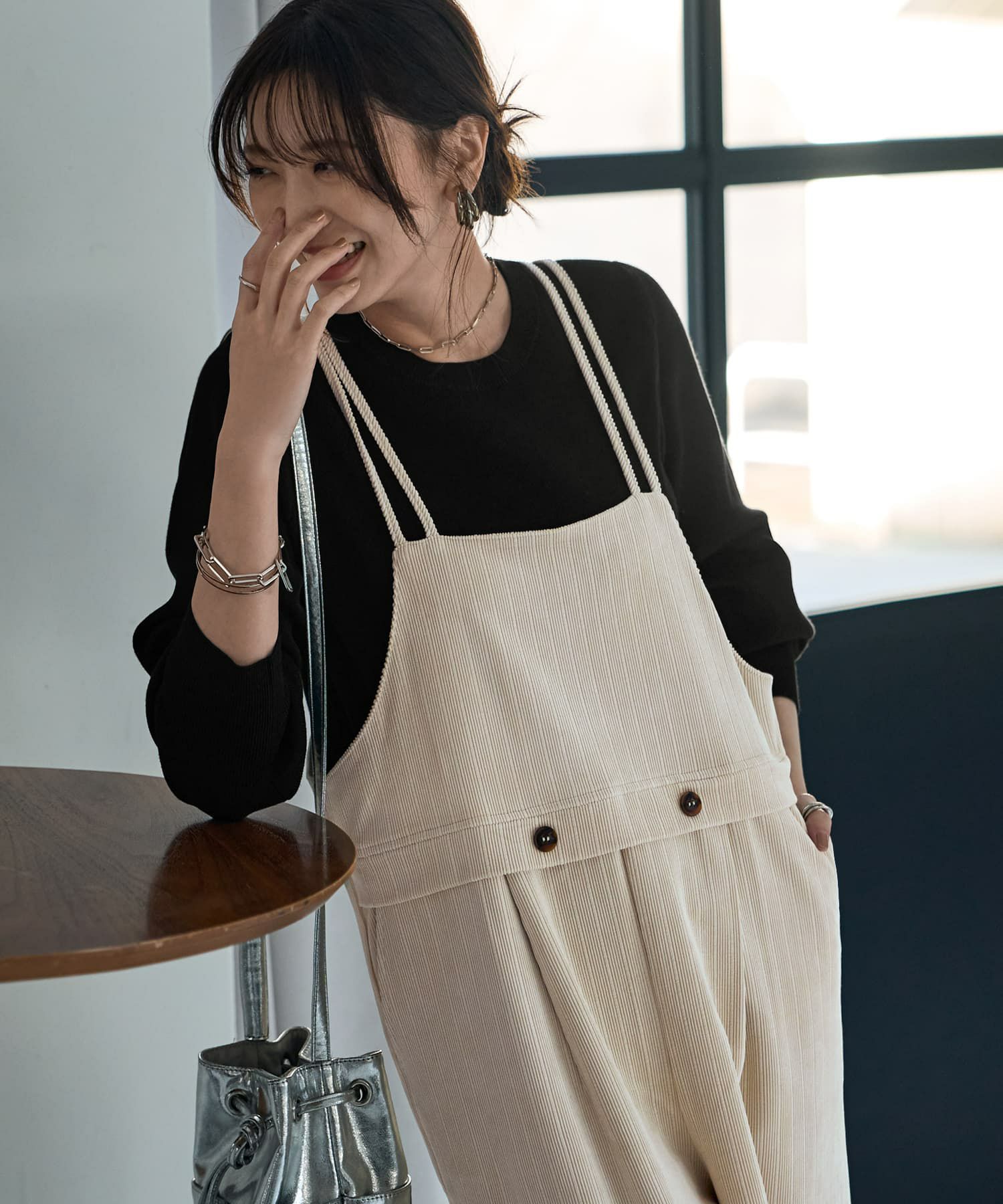 着用イメージ 166㎝　02サイズ　エクリュ