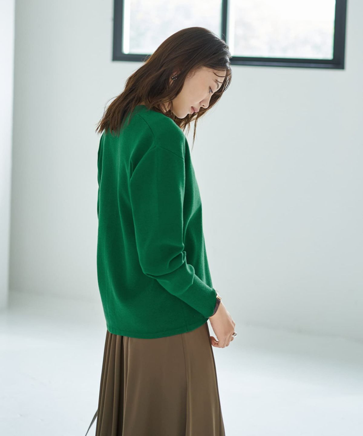 着用イメージ 166cm グリーン