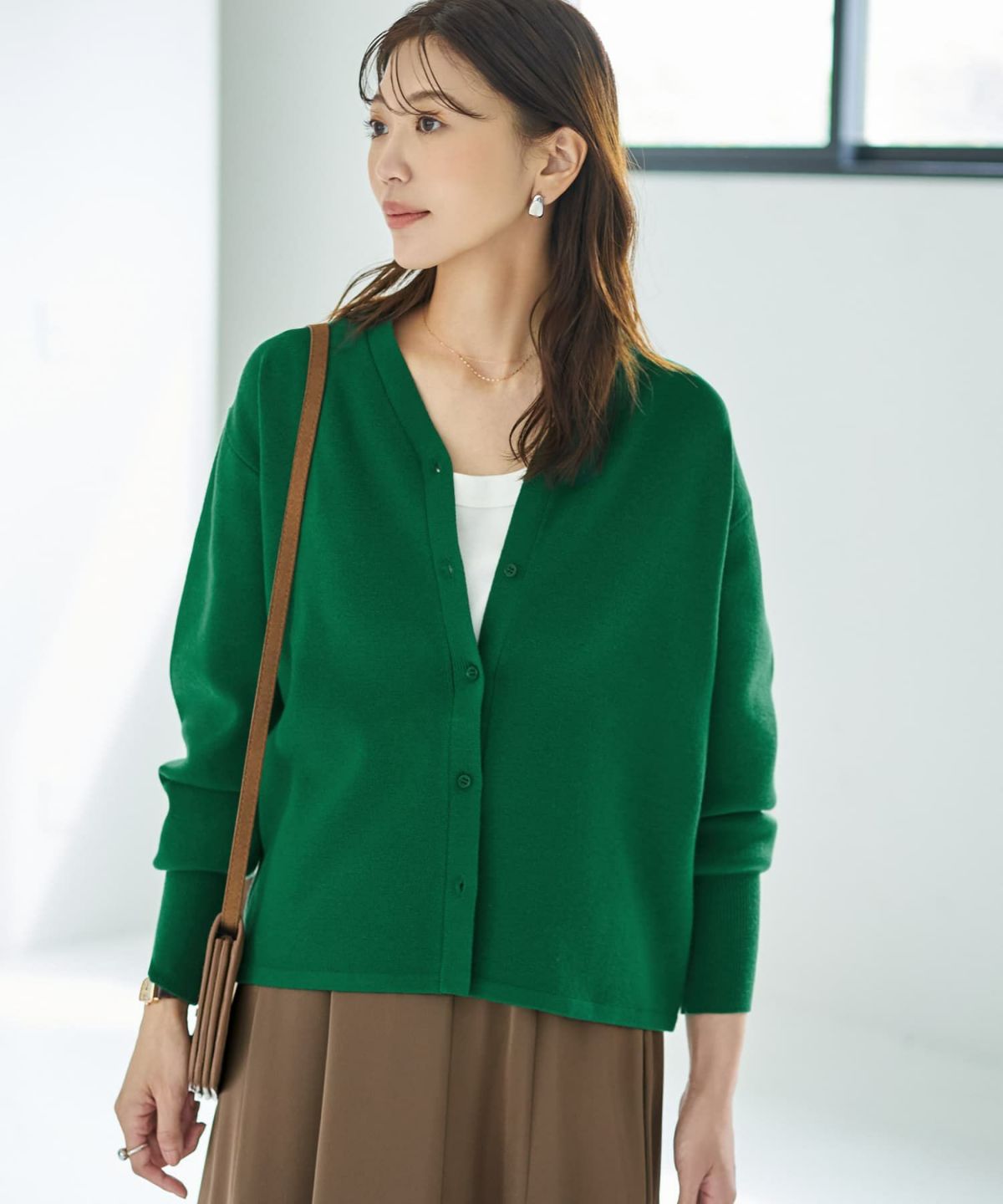 着用イメージ 166cm グリーン