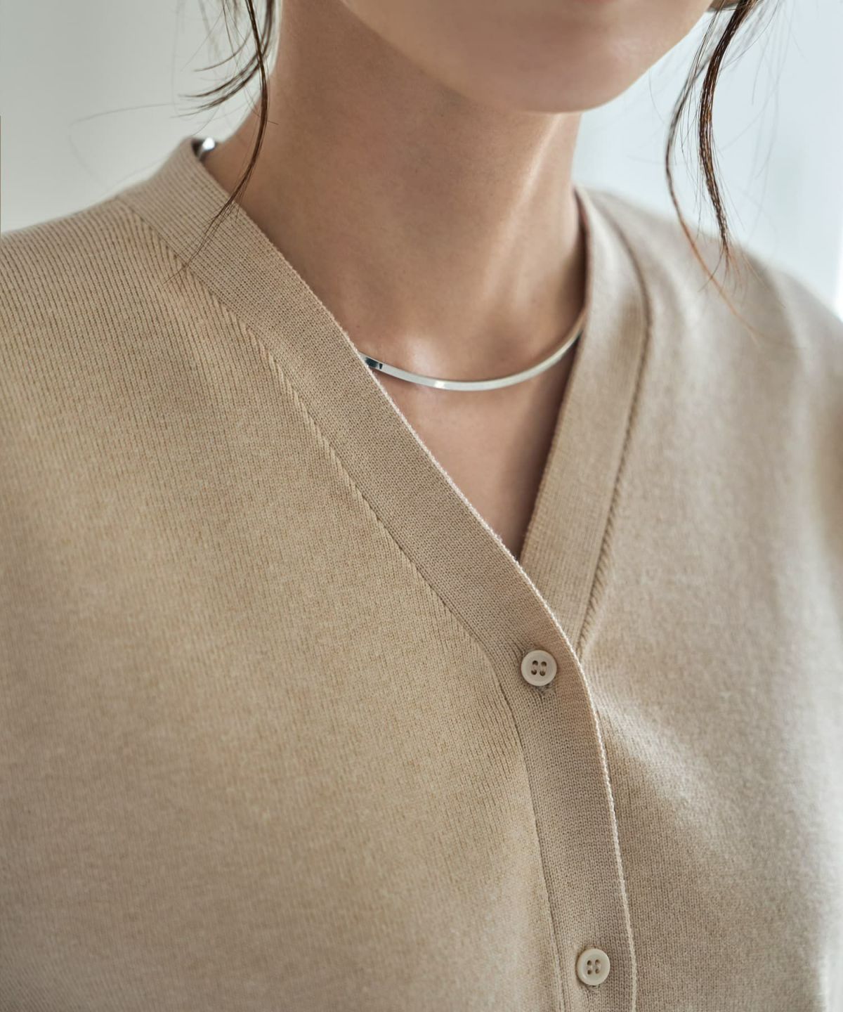 着用イメージ 166cm ベージュ