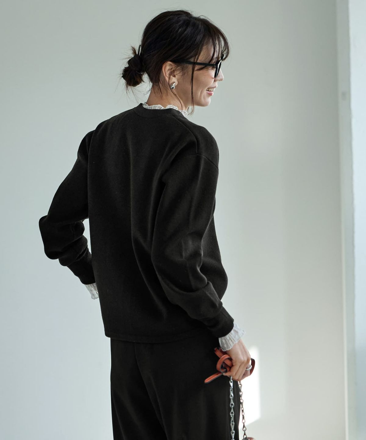 着用イメージ 166cm ブラック