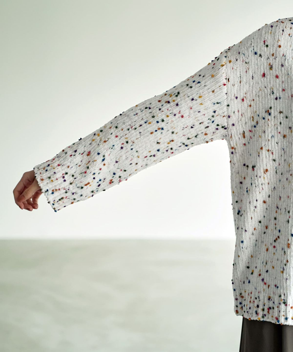 着用イメージ 167cm ホワイト