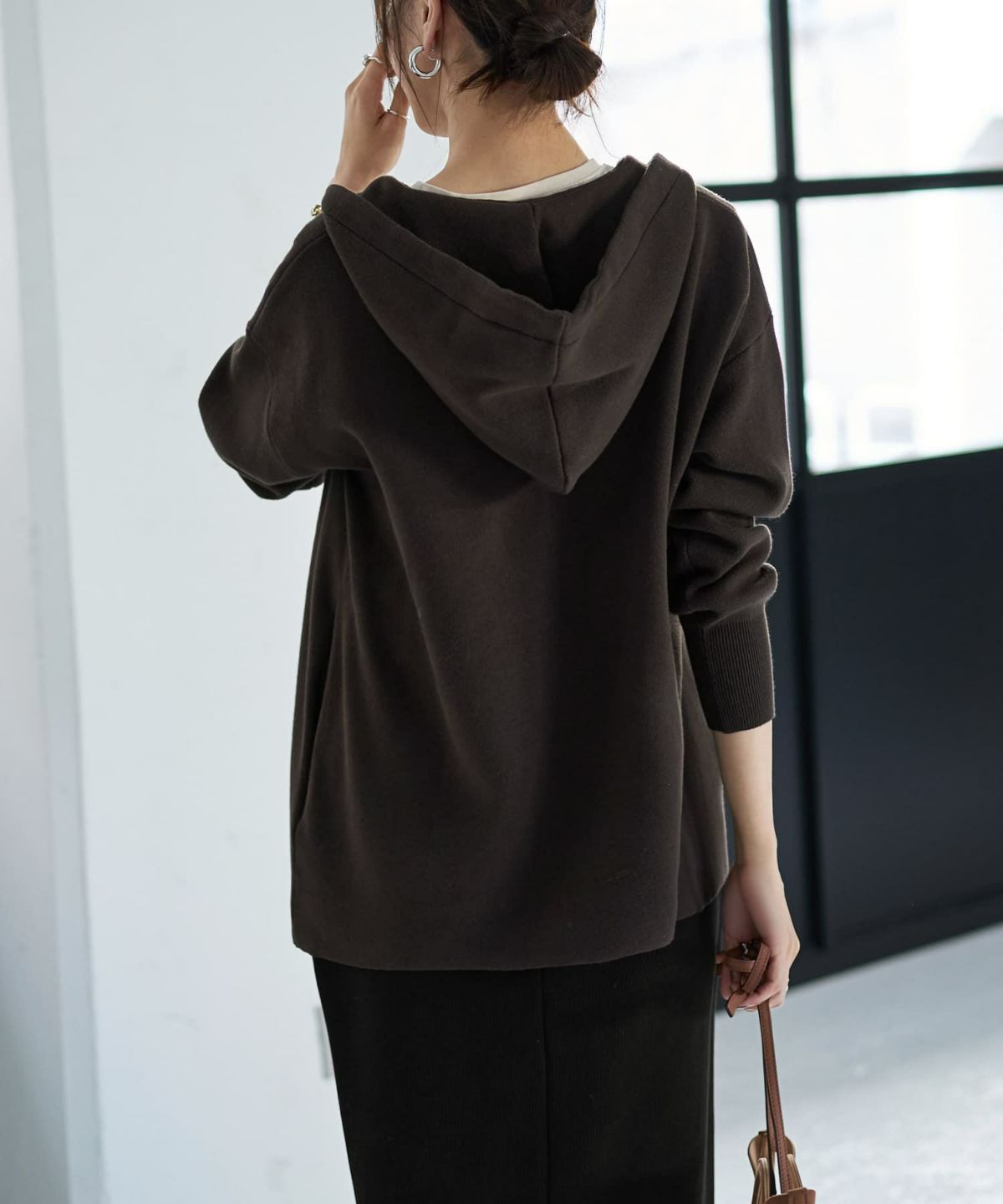 着用イメージ 166cm コーヒー 