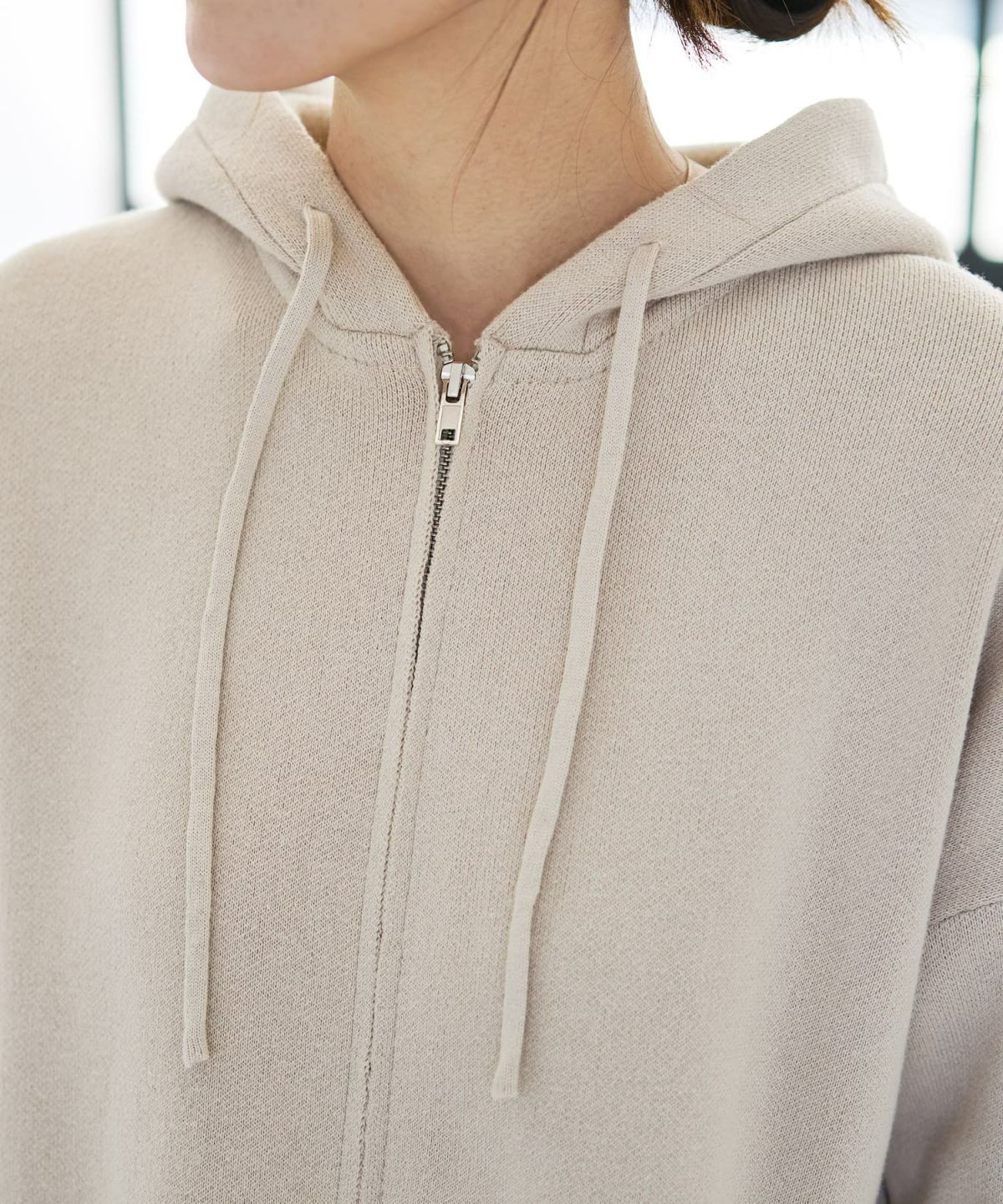 着用イメージ 166cm グレージュ