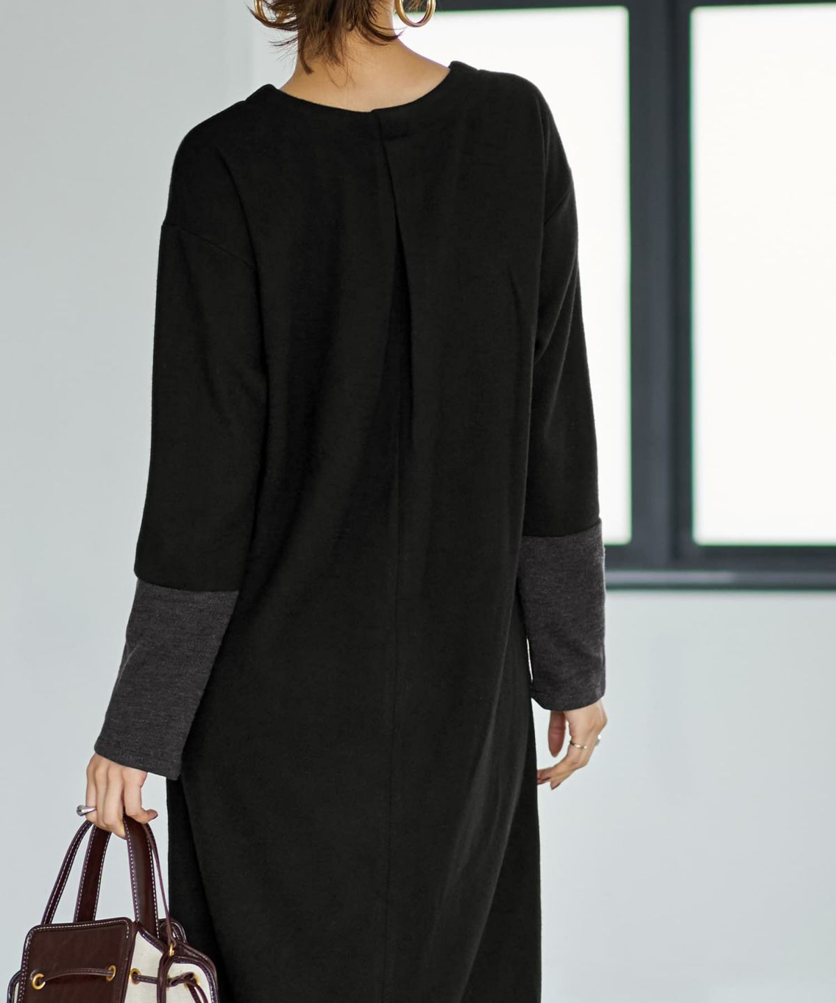 着用イメージ 166cm ブラック