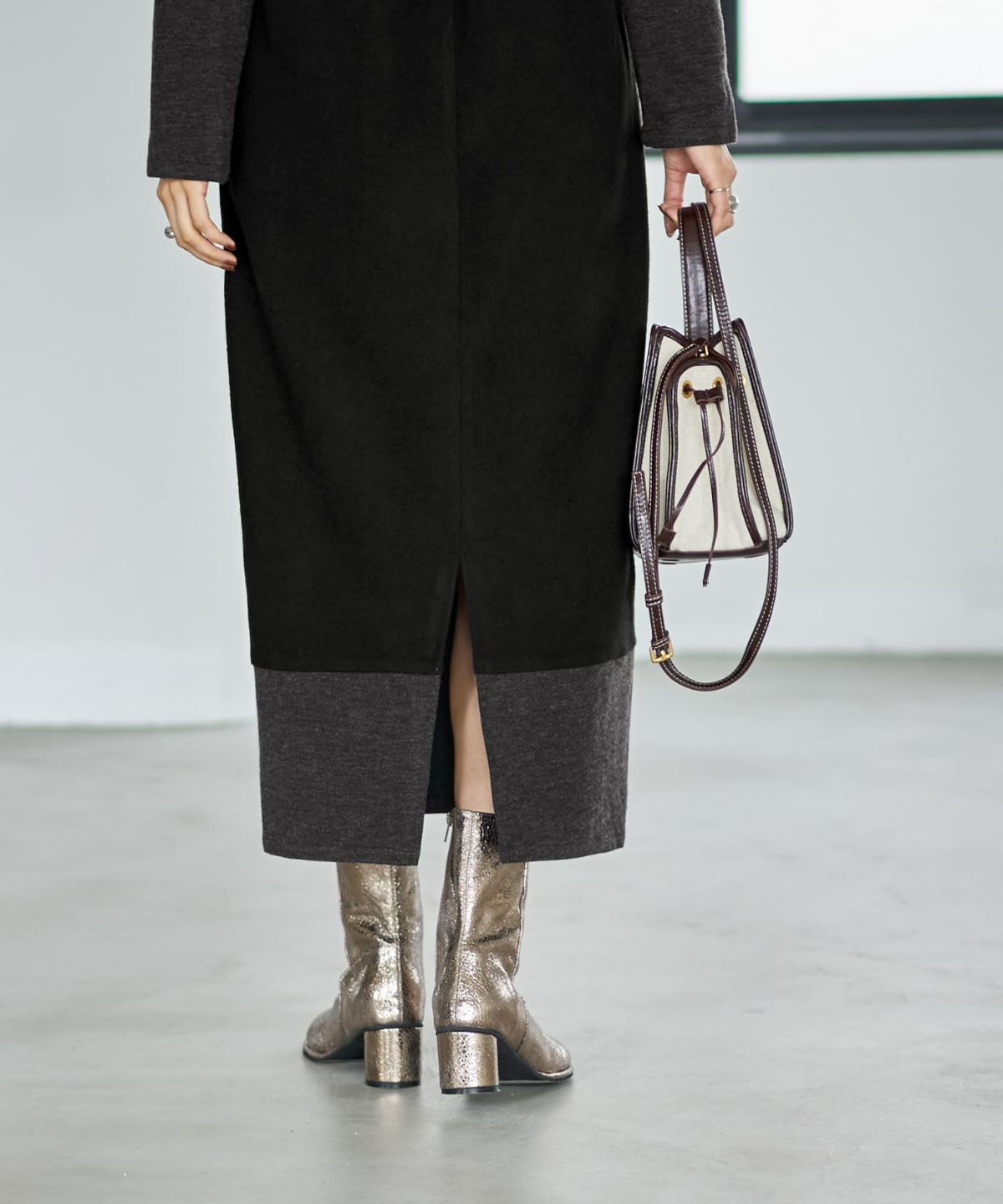 着用イメージ 166cm ブラック