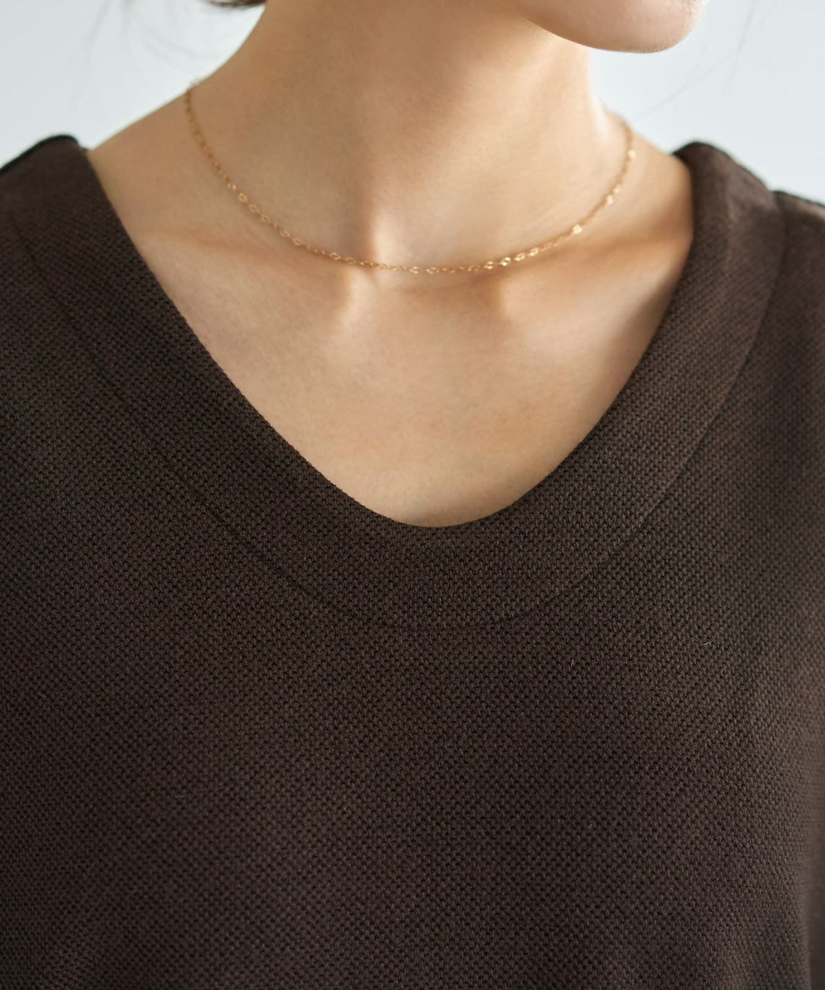 着用イメージ 166cm ブラウン