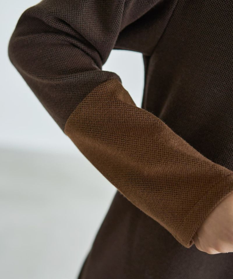 MADE IN JAPAN】配色Uネックワンピース | おしゃれな大人レディース