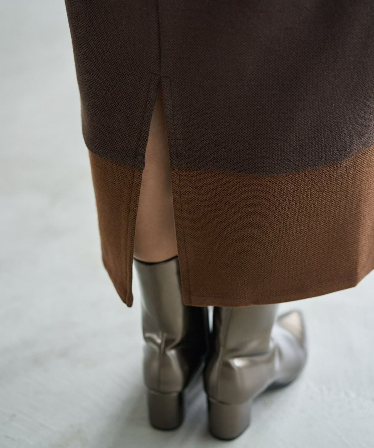 着用イメージ 166cm ブラウン