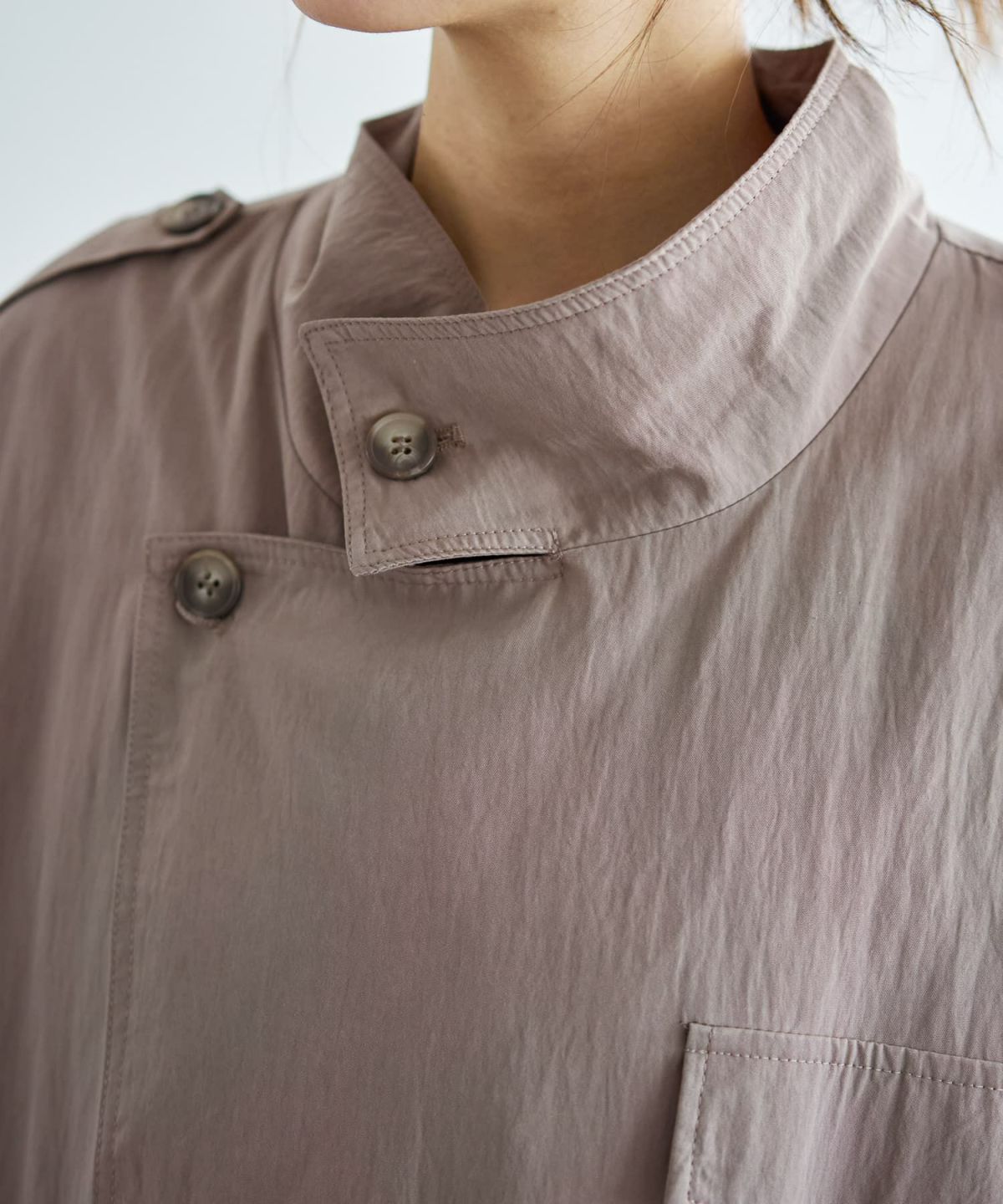 着用イメージ 166cm モカグレージュ