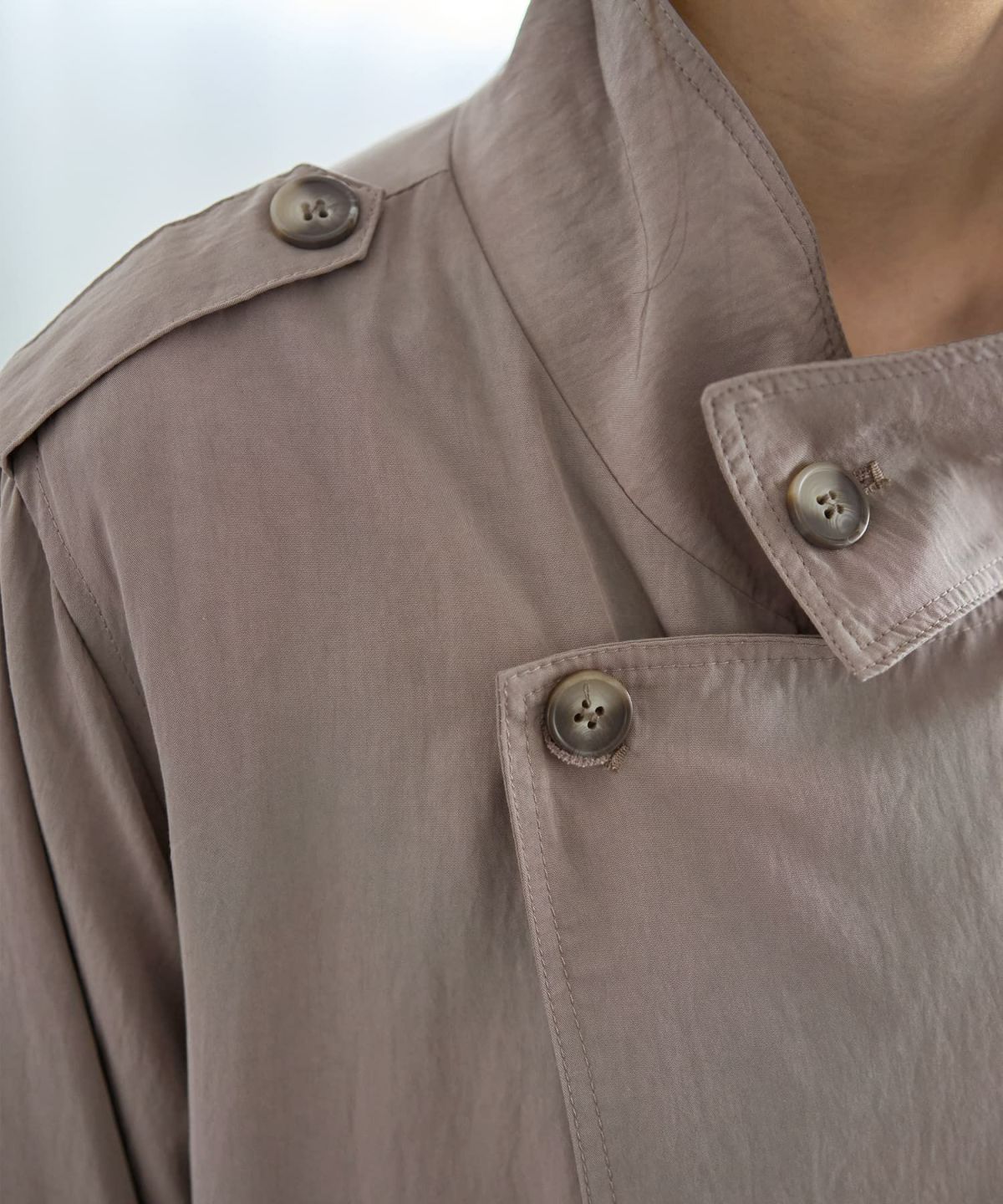 着用イメージ 166cm モカグレージュ