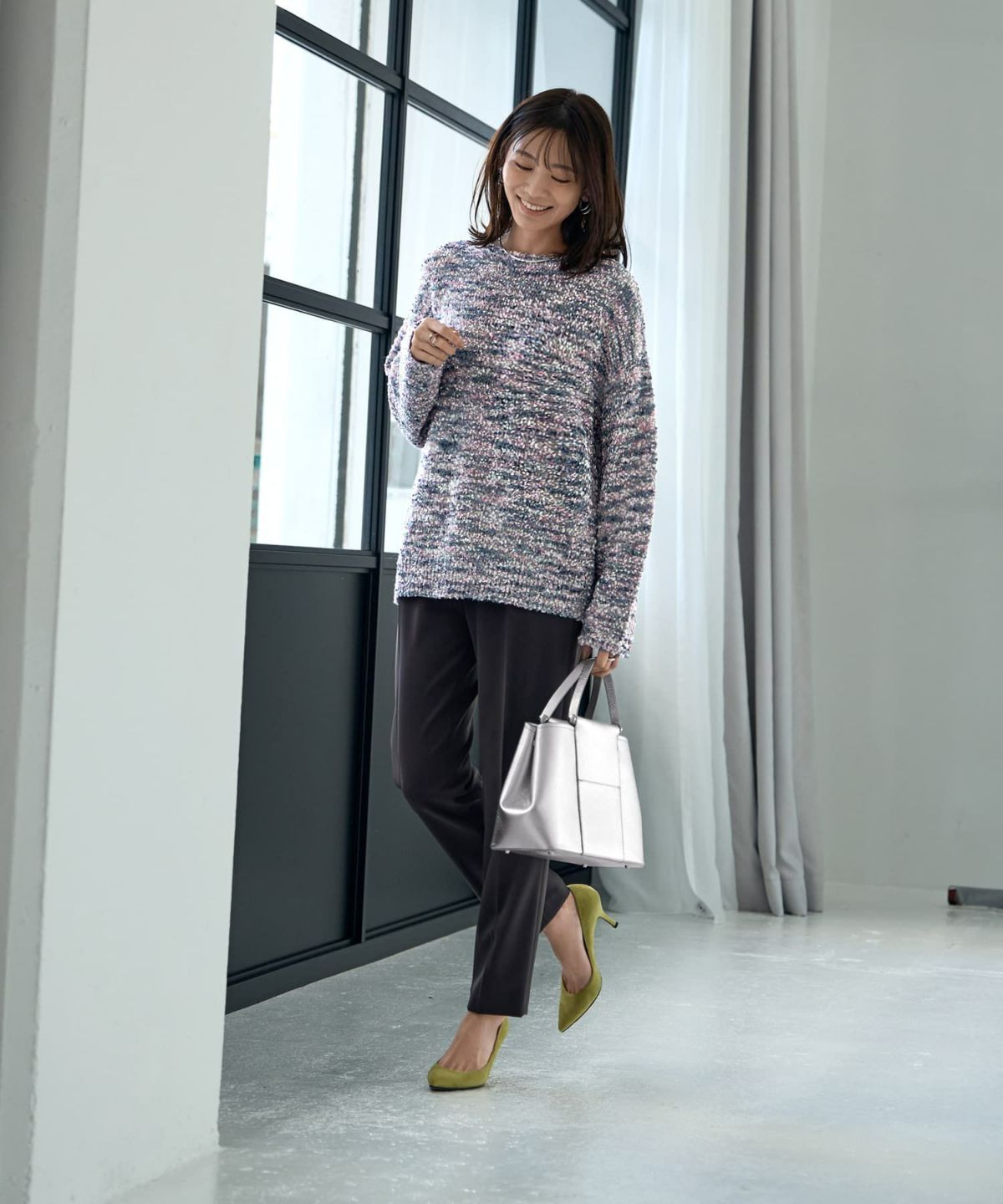 着用イメージ 166cm グレーミックス