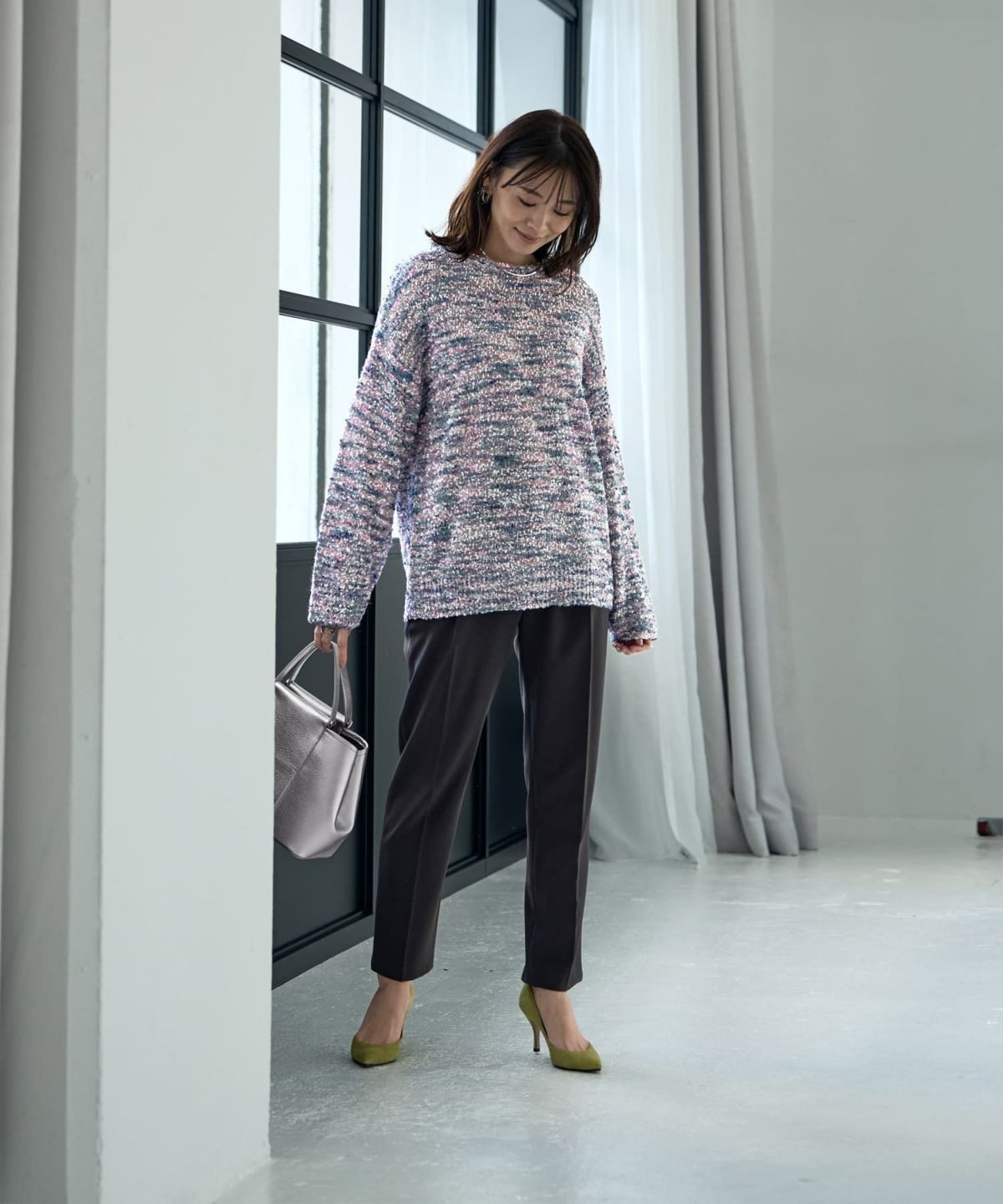 着用イメージ 166cm グレーミックス