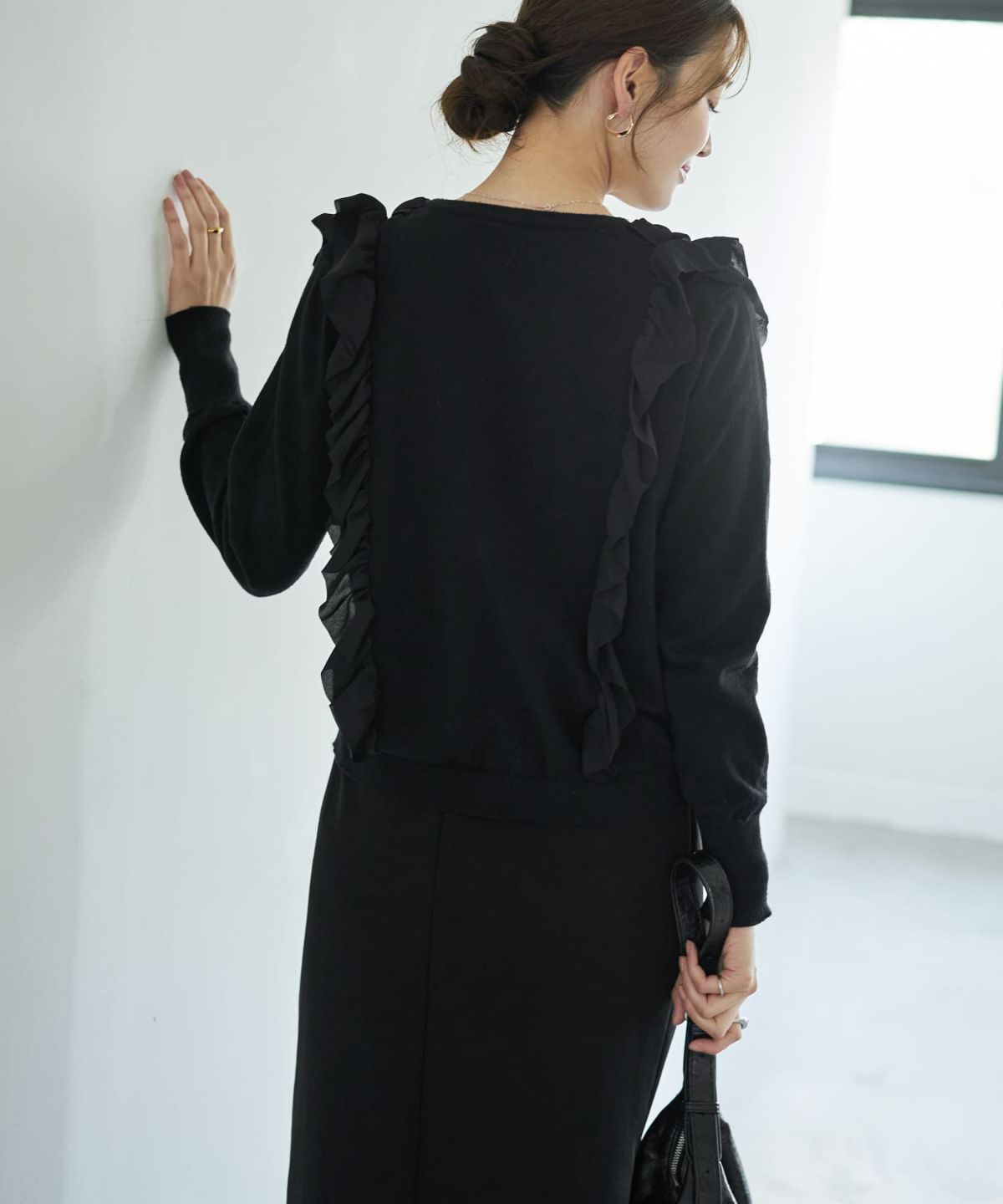 着用イメージ 166cm　ブラック