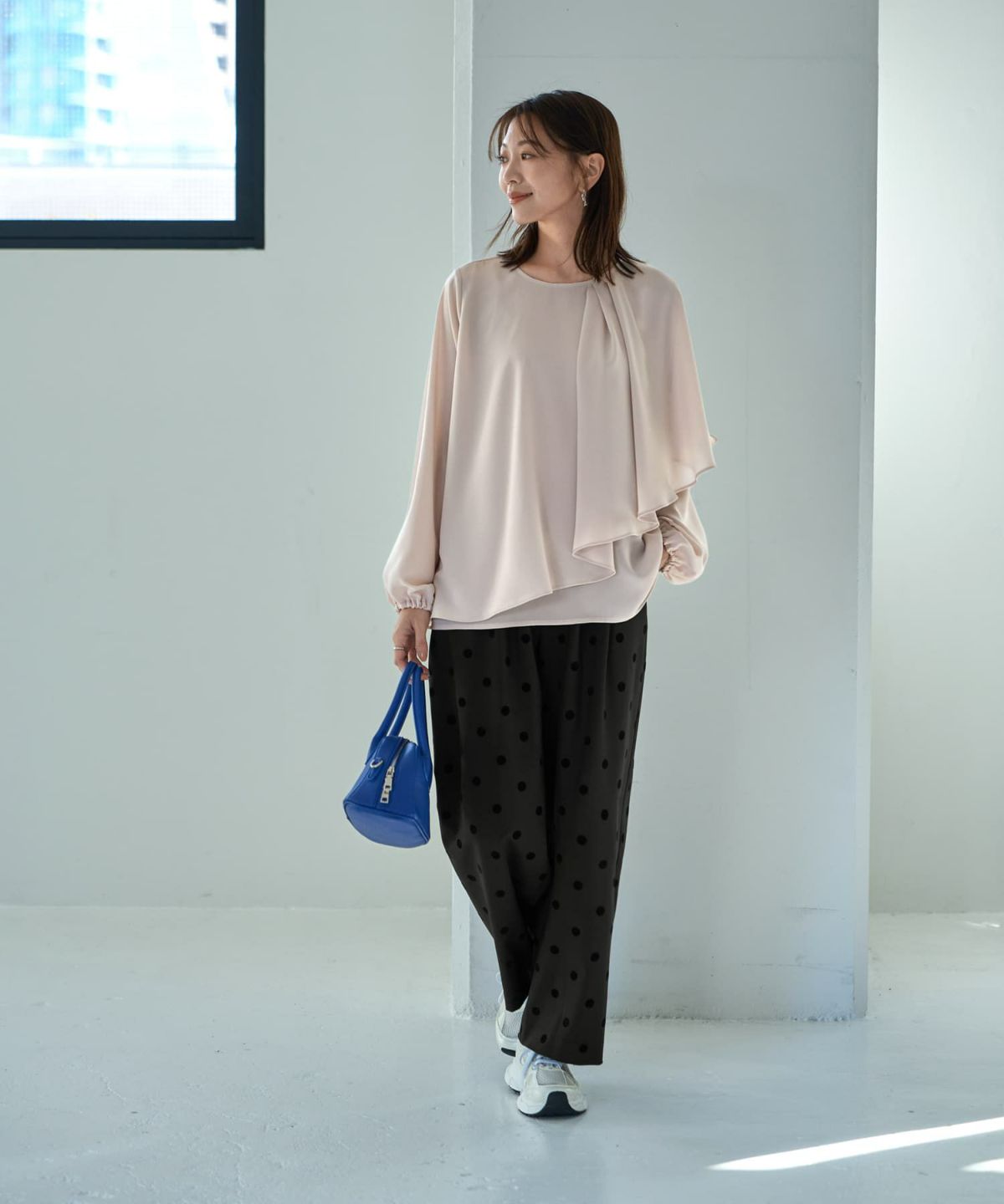 着用イメージ 166cm エクリュ