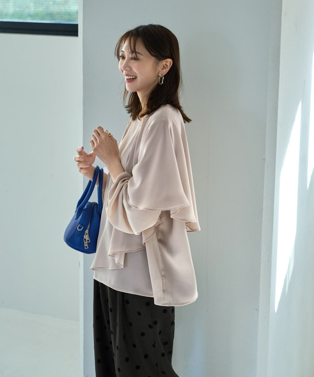 着用イメージ 166cm エクリュ