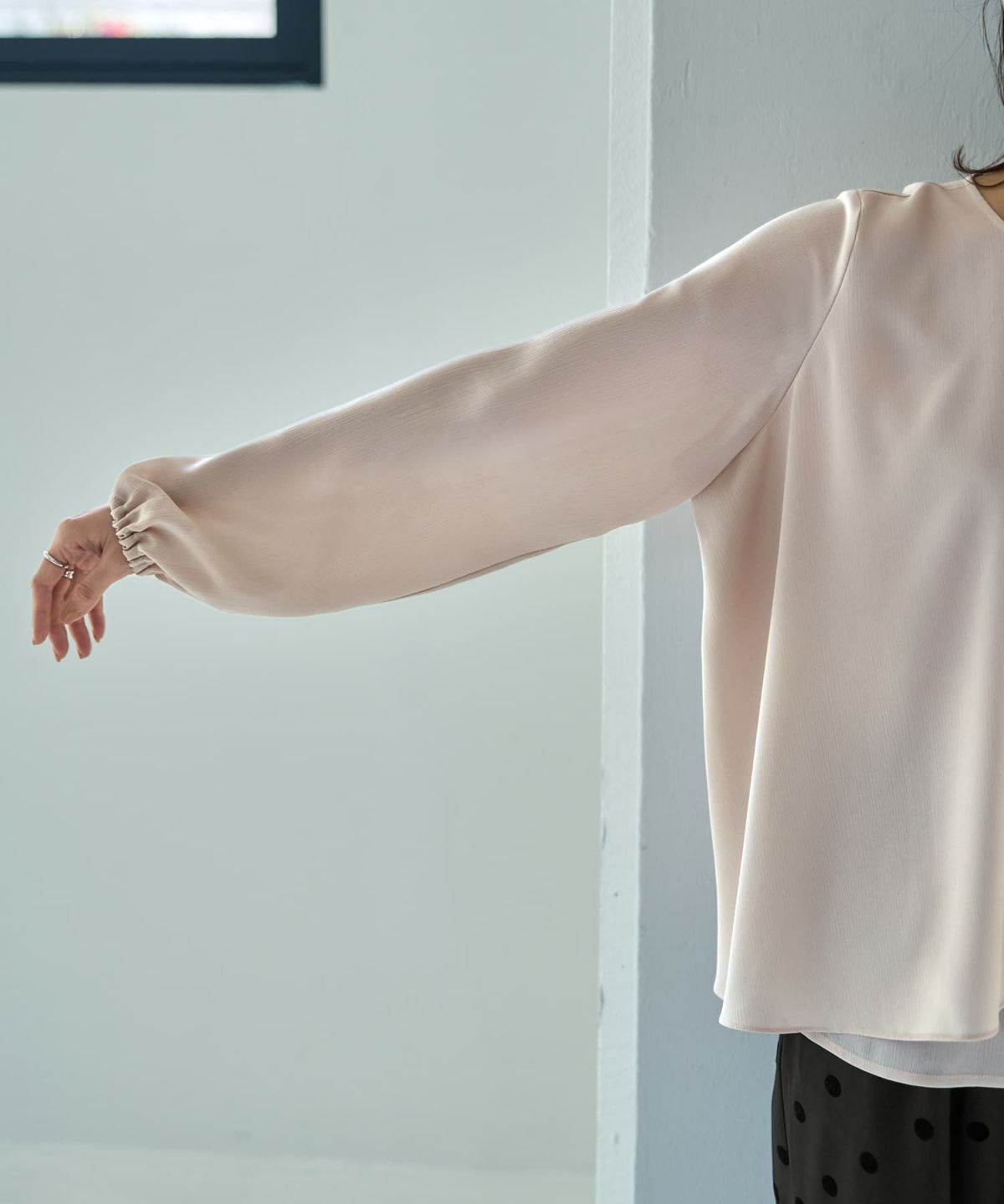 着用イメージ 166cm エクリュ