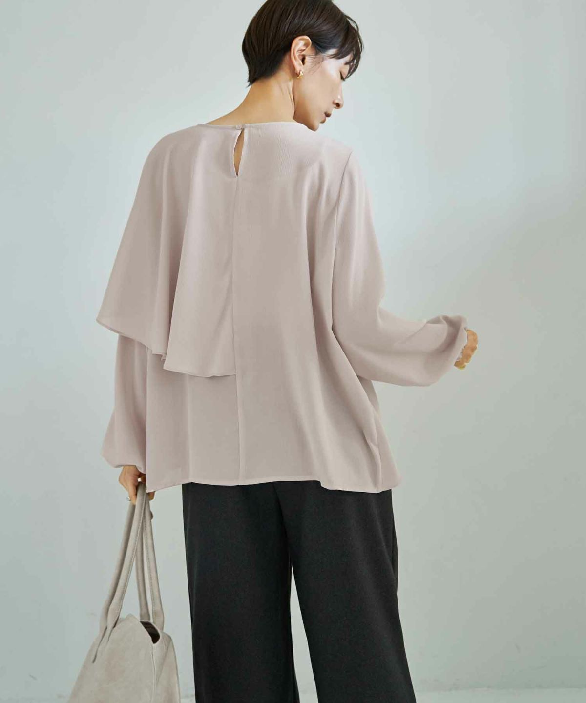 着用イメージ 167cm ライトベージュ