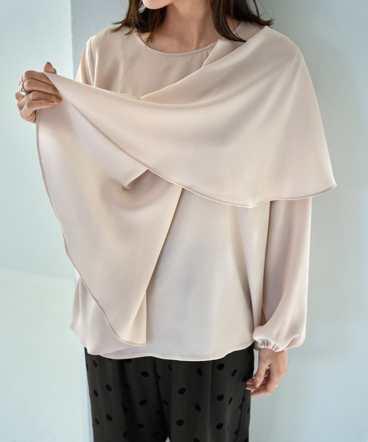 着用イメージ 166cm エクリュ