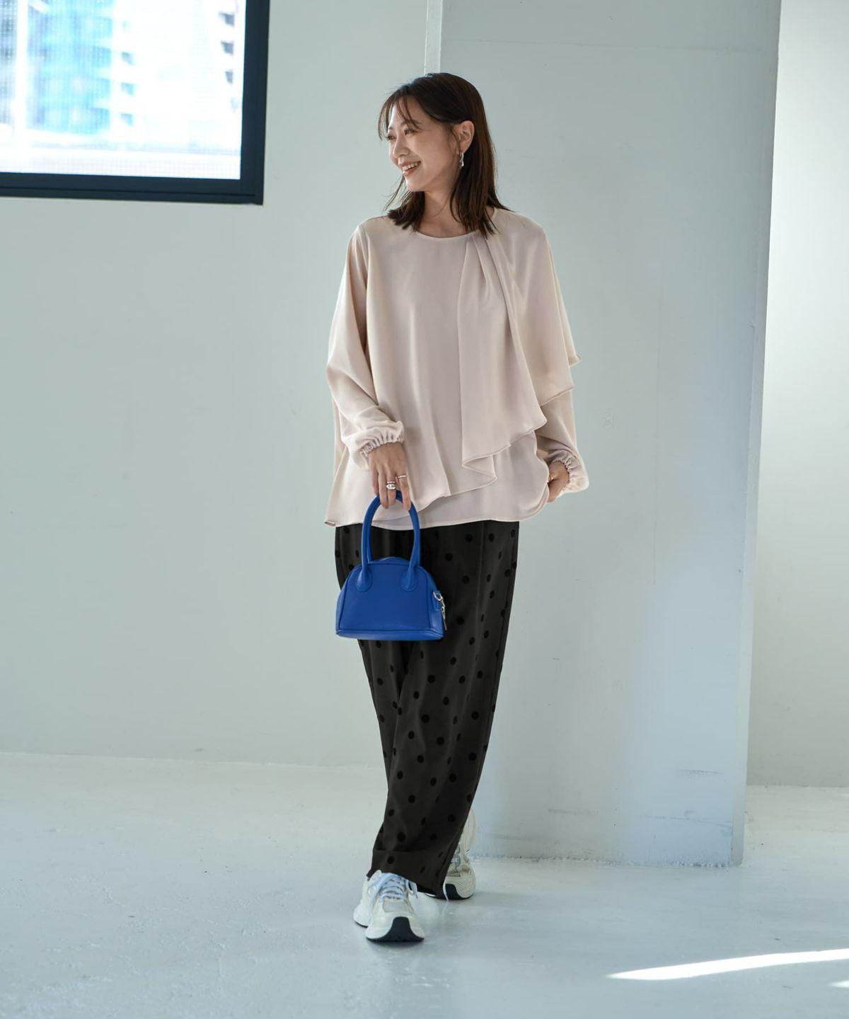 着用イメージ 166cm エクリュ