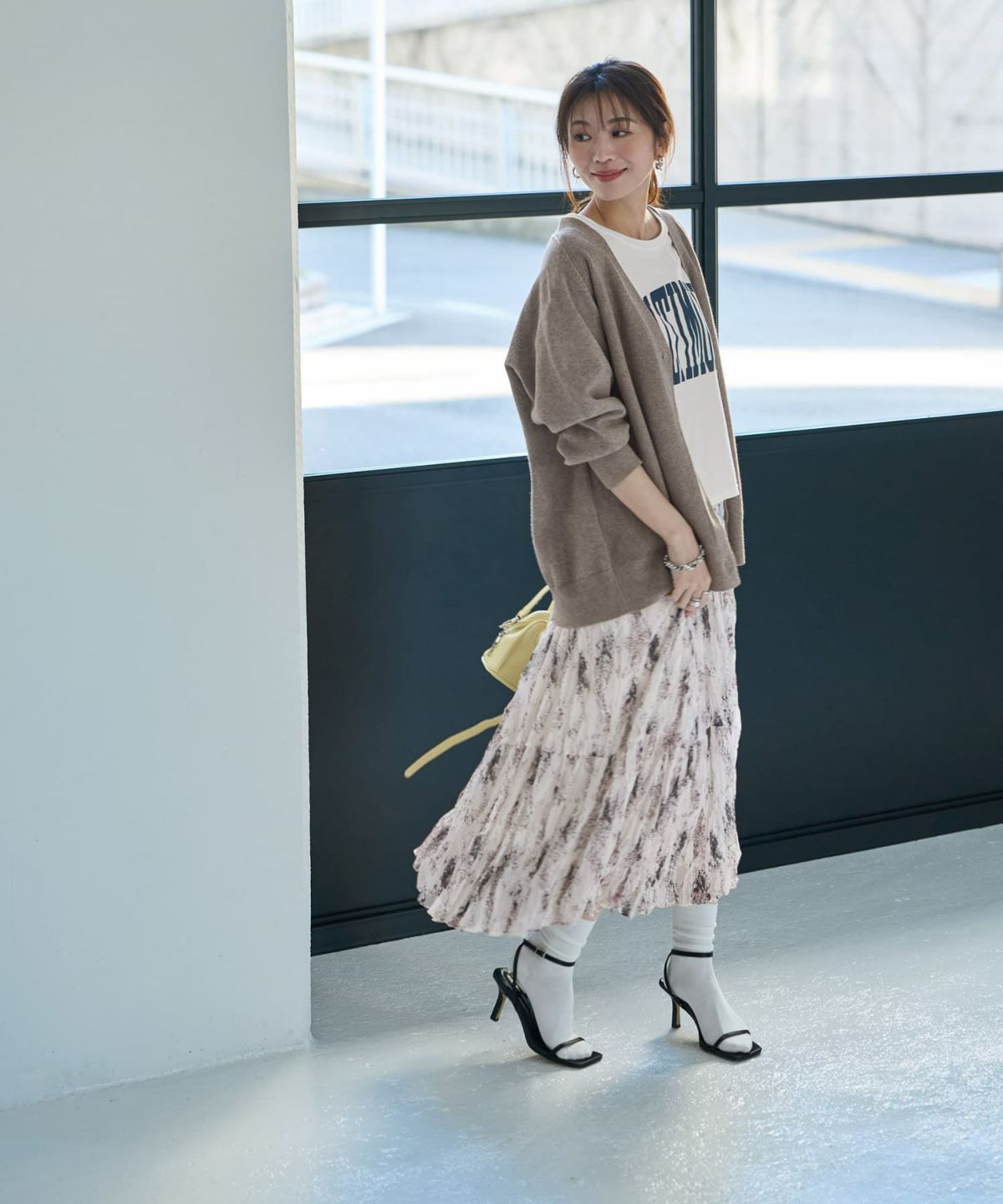 着用イメージ 166cm ダークサンド