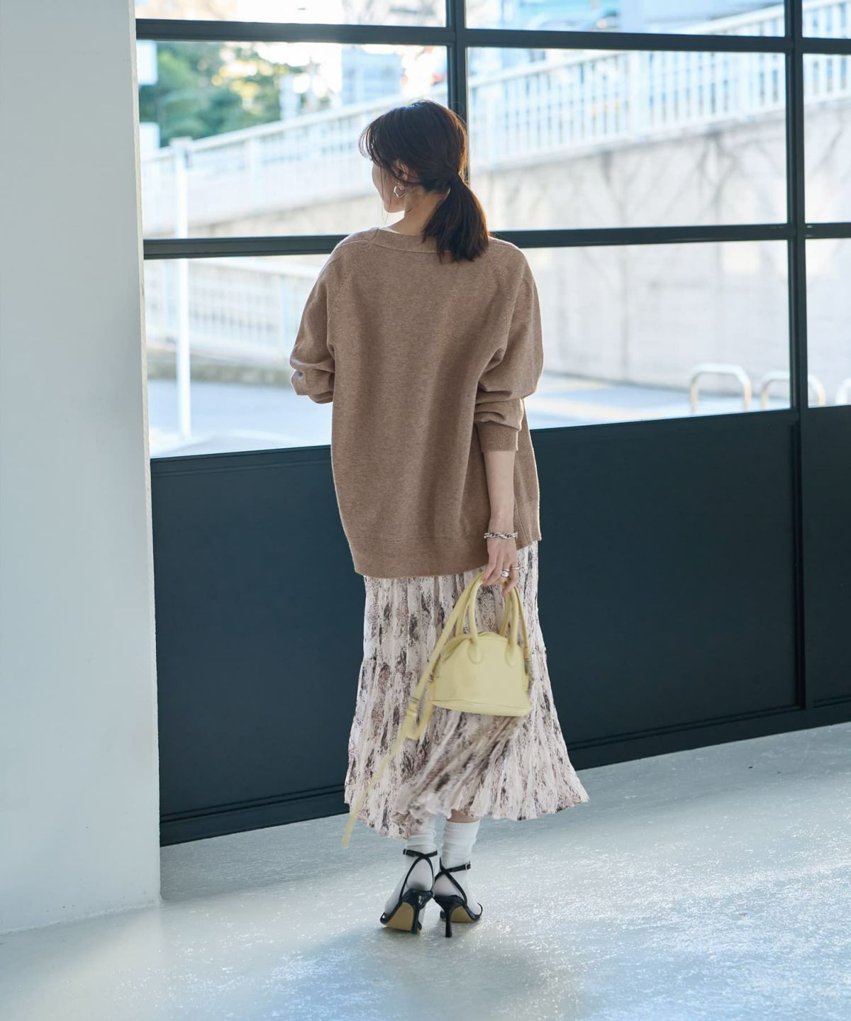 着用イメージ 166cm ダークサンド