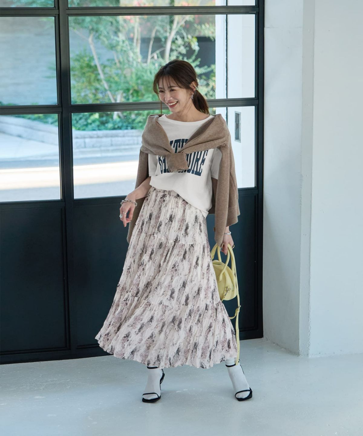 着用イメージ 166cm ダークサンド