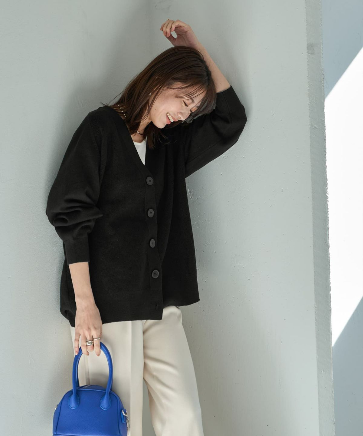 着用イメージ 166cm ブラック