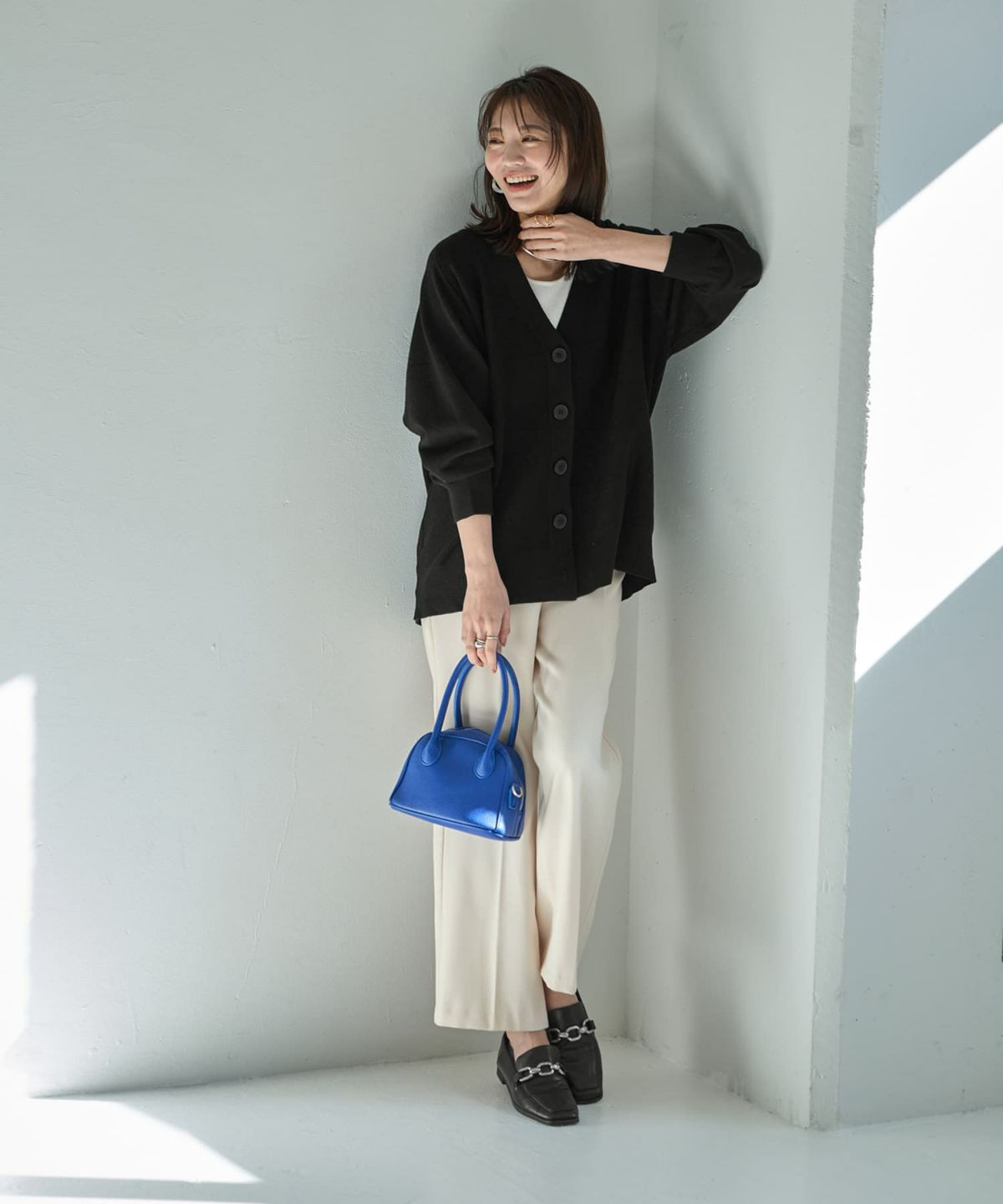 着用イメージ 166cm ブラック