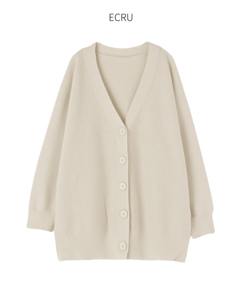 COLOUR-BLOCK WOOL V-NECK CARDIGAN カラーブロックウールV