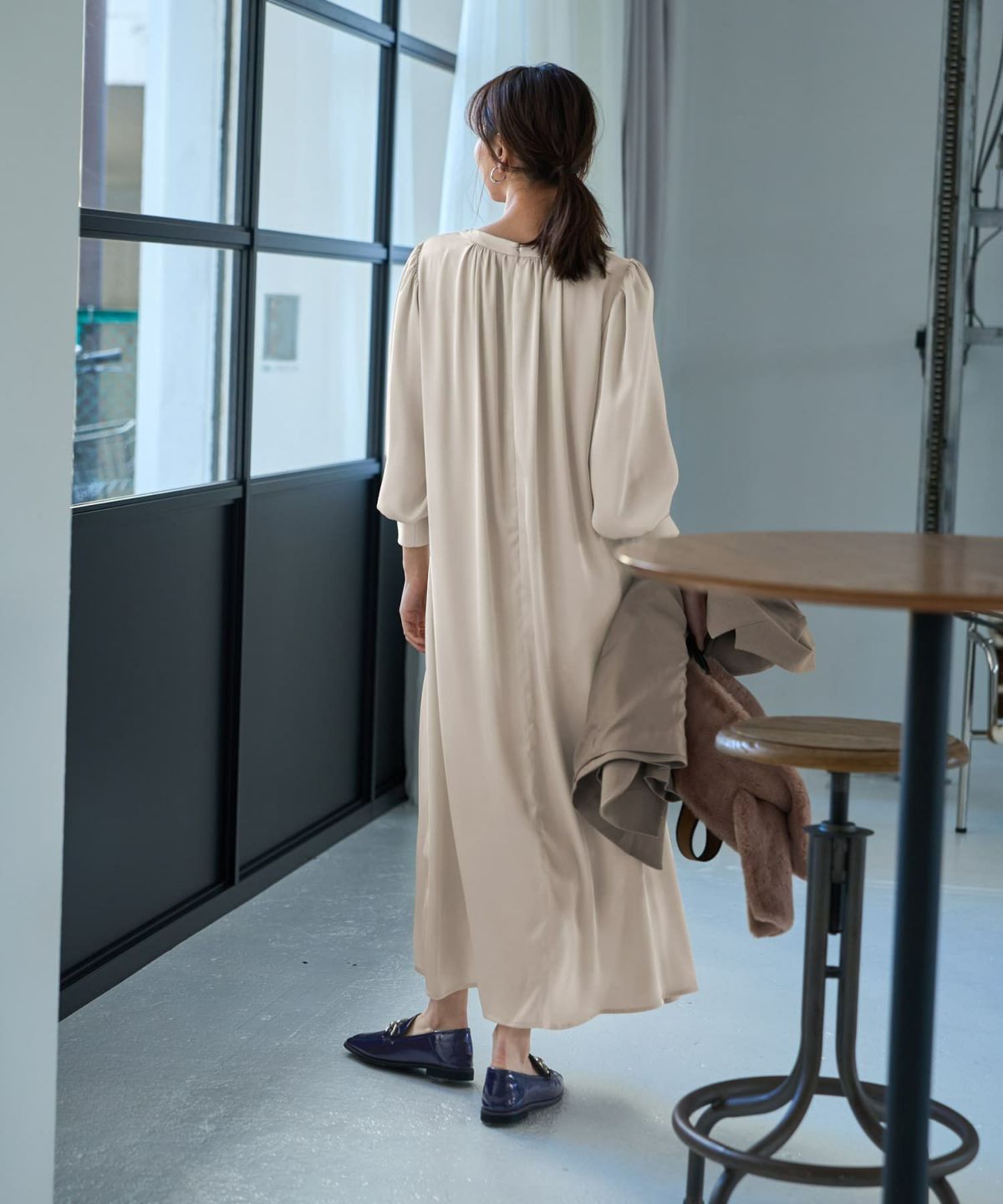 着用イメージ 166㎝　02サイズ　ブライトベージュ