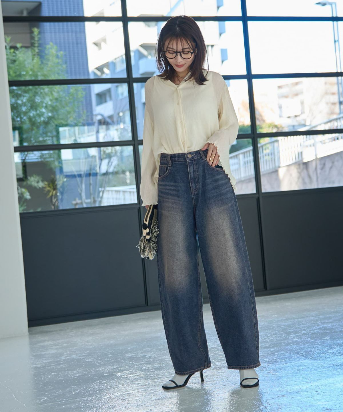 着用イメージ 166㎝　Sサイズ　ブルー