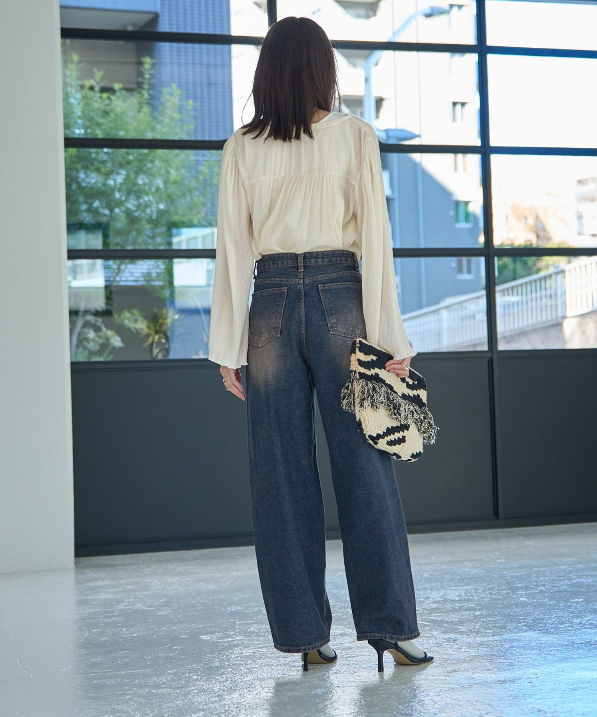 着用イメージ 166㎝　Sサイズ　ブルー