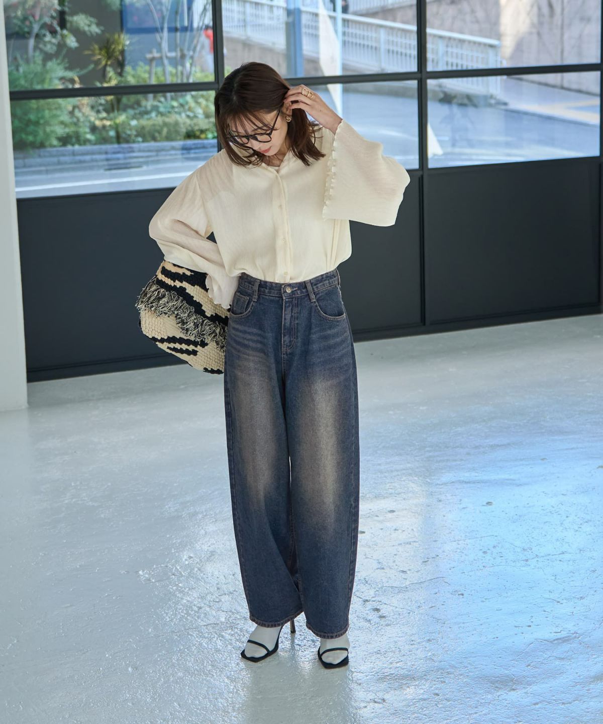 着用イメージ 166㎝　Sサイズ　ブルー