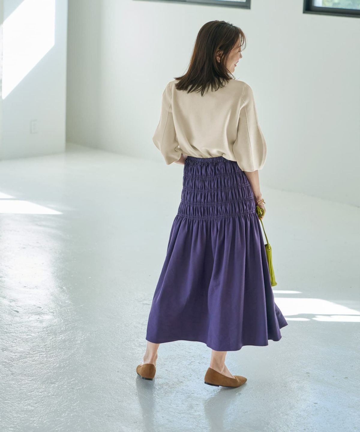 着用イメージ 166cm 02サイズ パープル