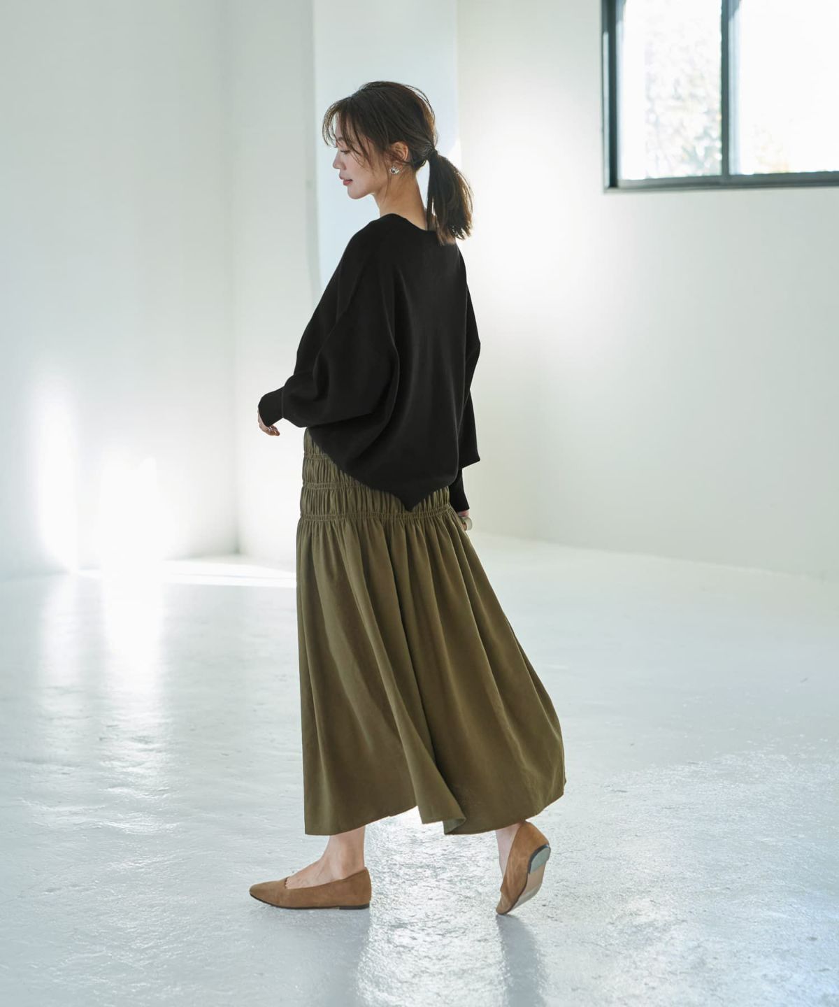 着用イメージ 166cm 02サイズ カーキ