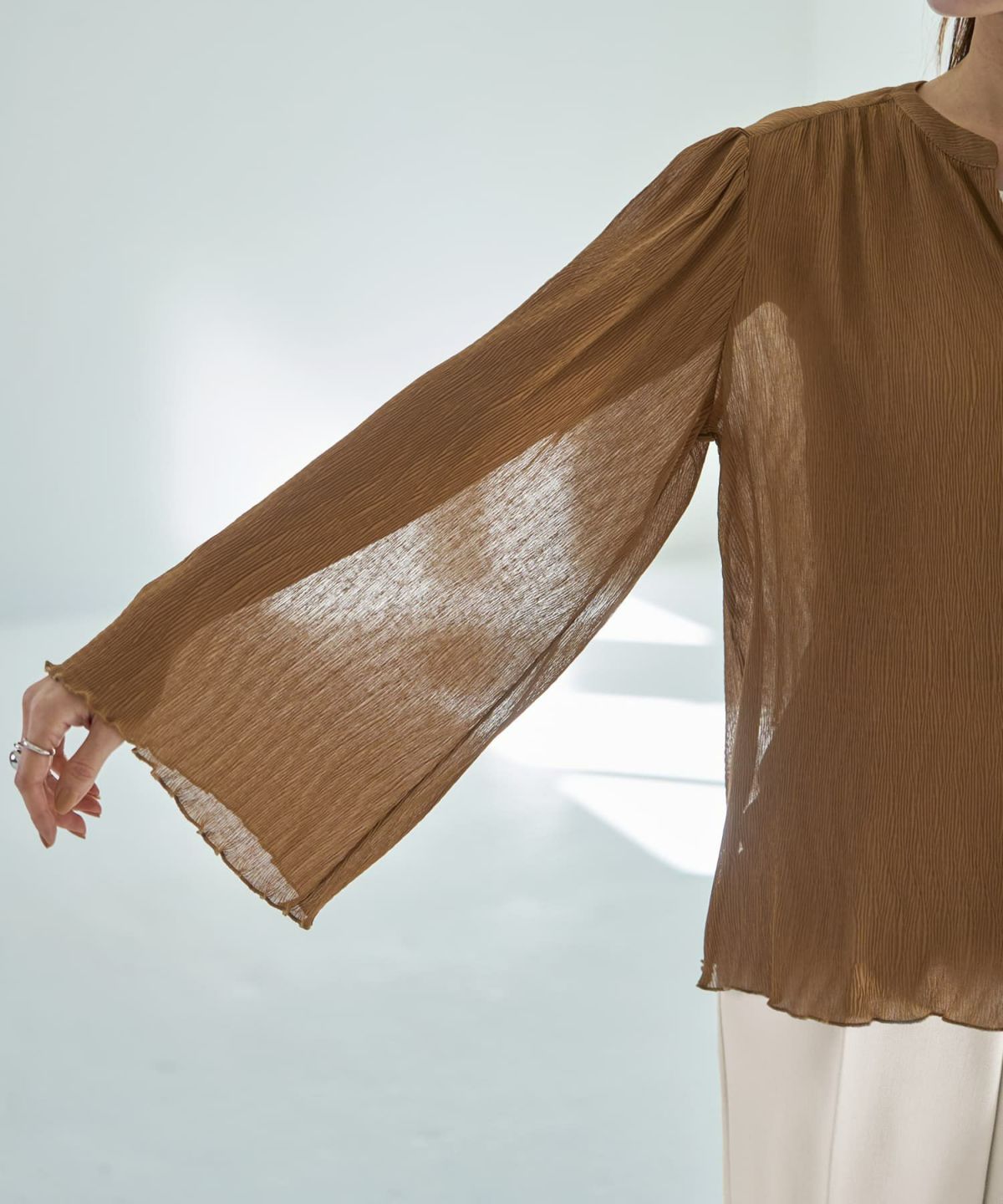 着用イメージ 166㎝　ブラウン