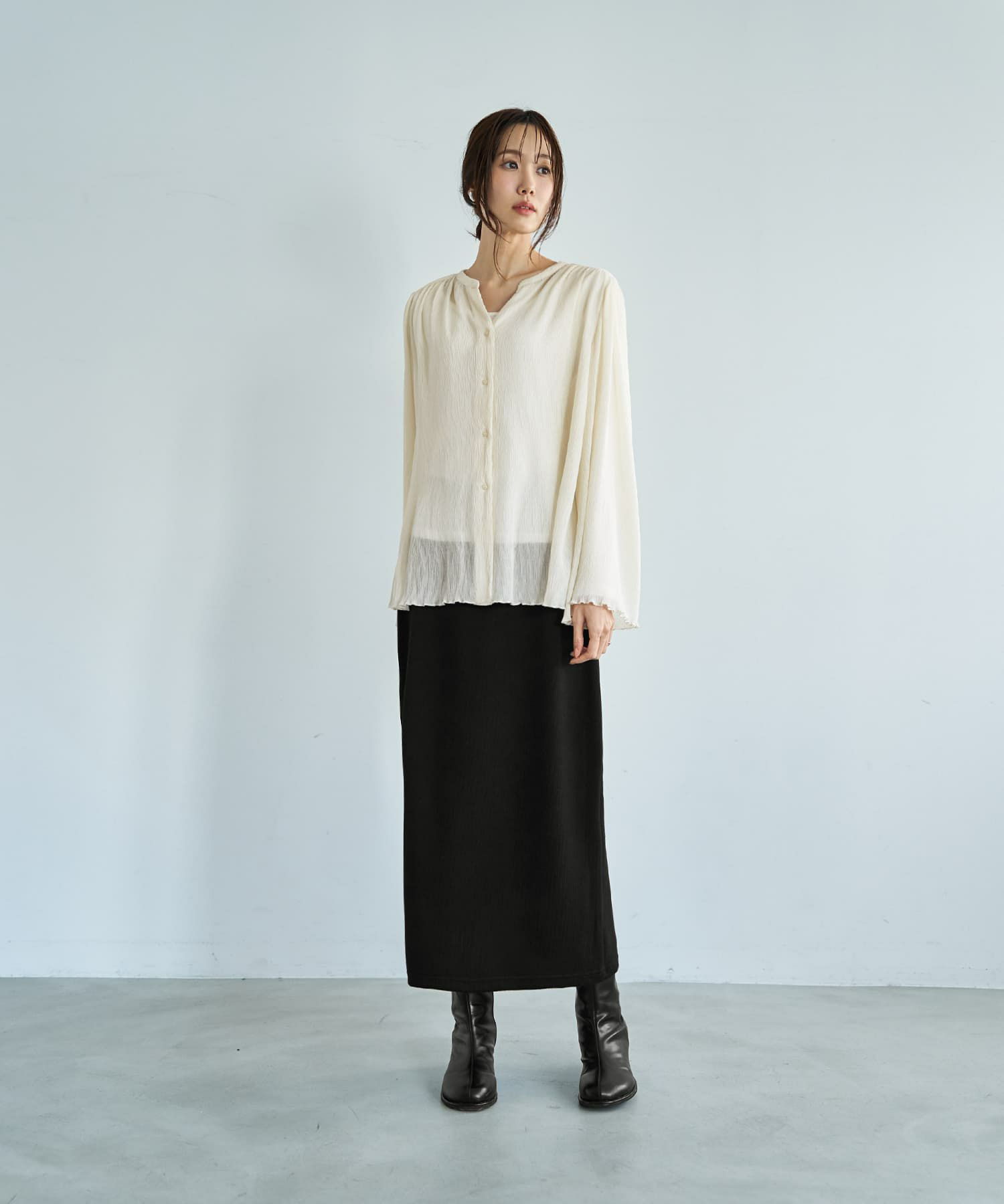 着用イメージ 165cm クリーム