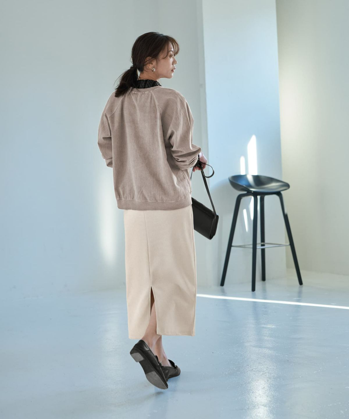 着用イメージ 166㎝　ベージュ