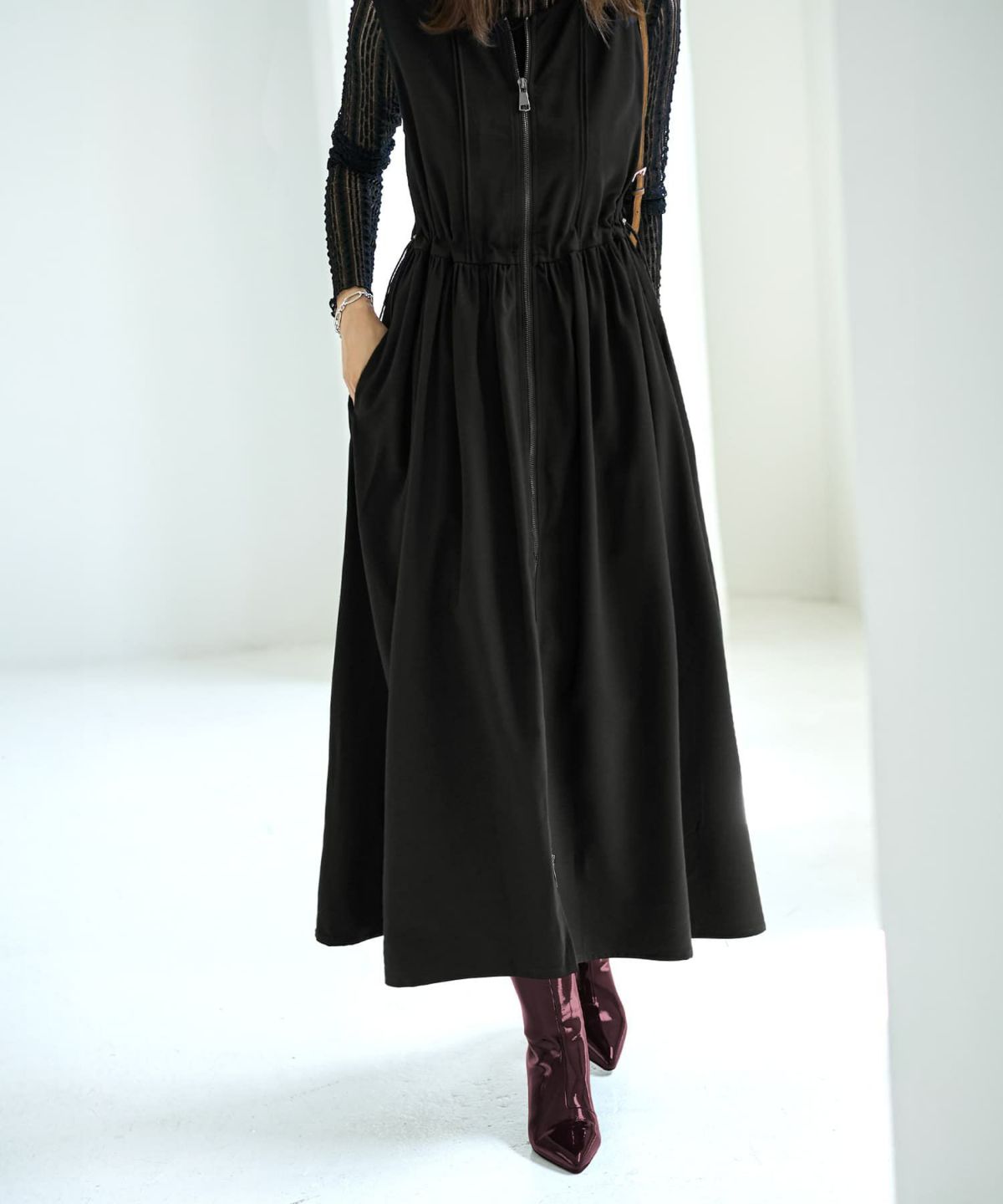 着用イメージ 166㎝ ブラック 02サイズ