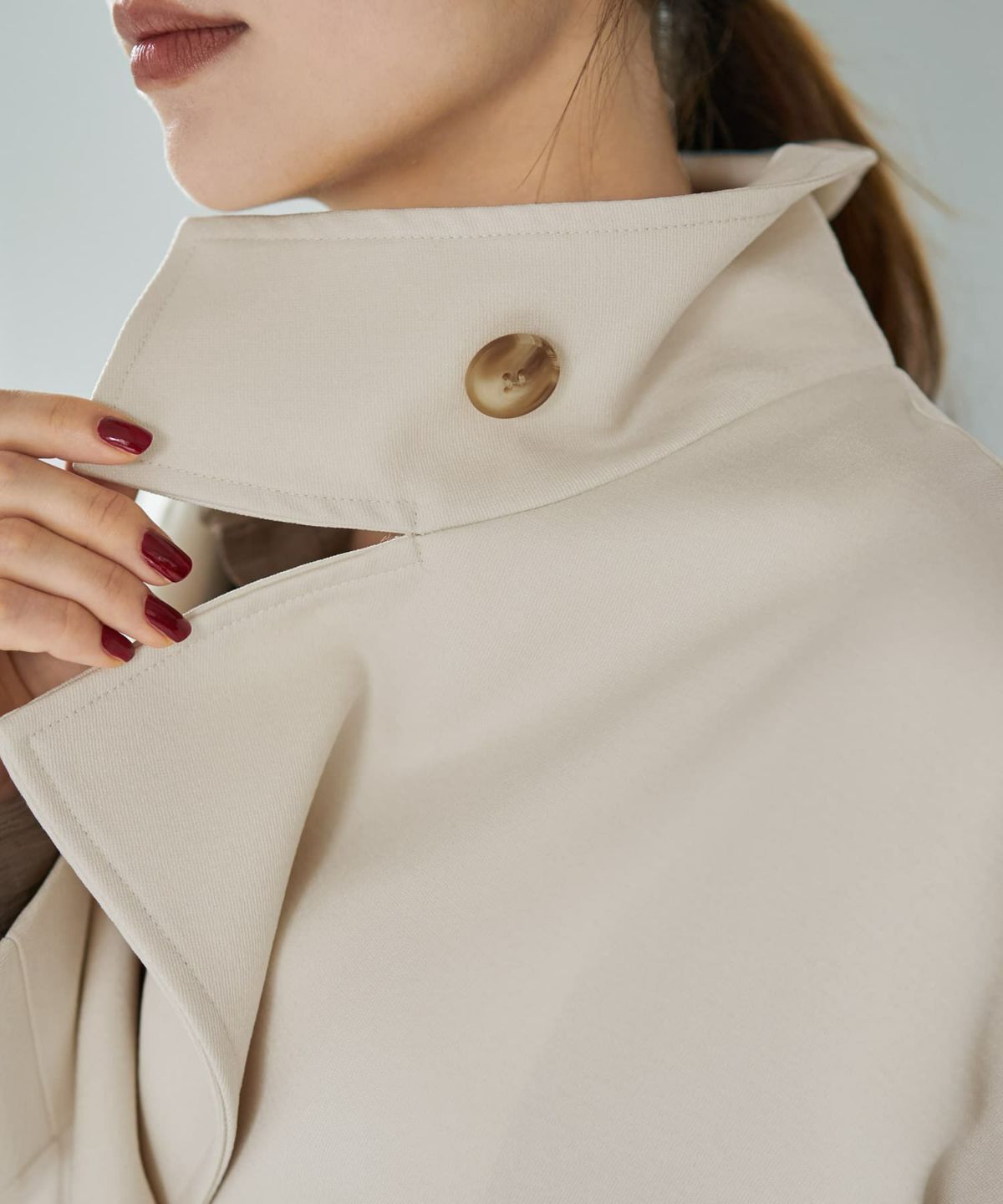 着用イメージ 167cm エクリュ