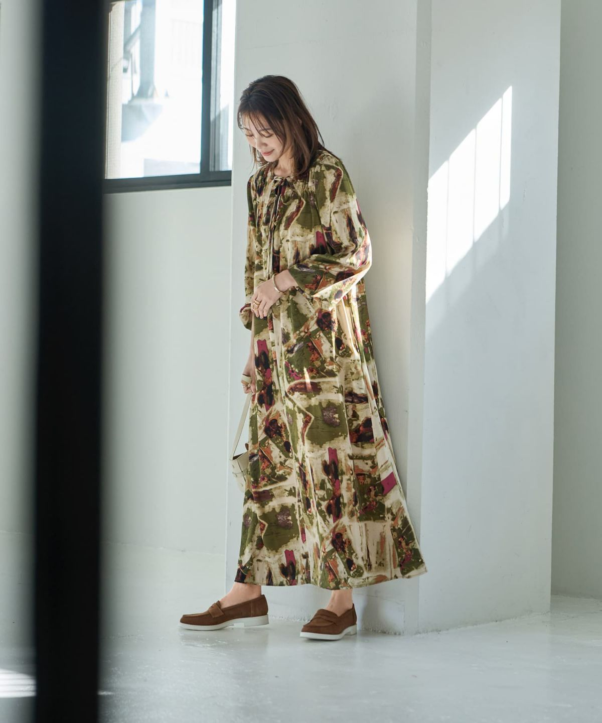 着用イメージ 166cm 02サイズ カーキミックス