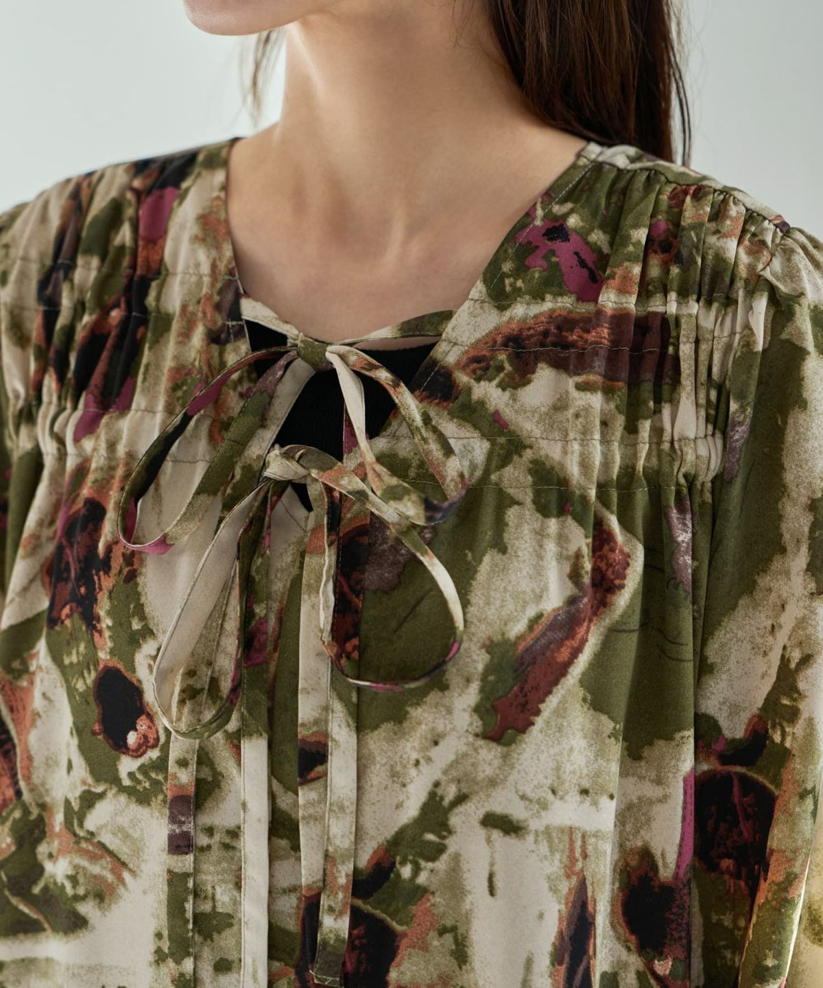 着用イメージ 166cm 02サイズ カーキミックス