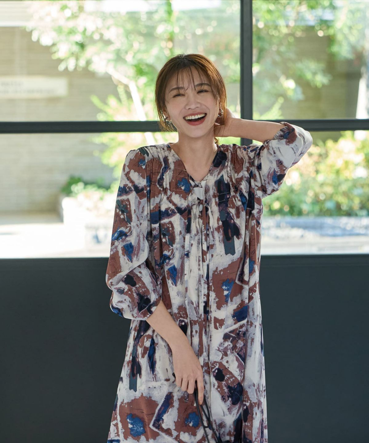 着用イメージ 166cm 02サイズ ブルーミックス