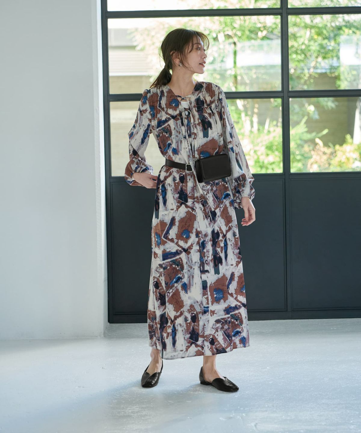 着用イメージ 166cm 02サイズ ブルーミックス