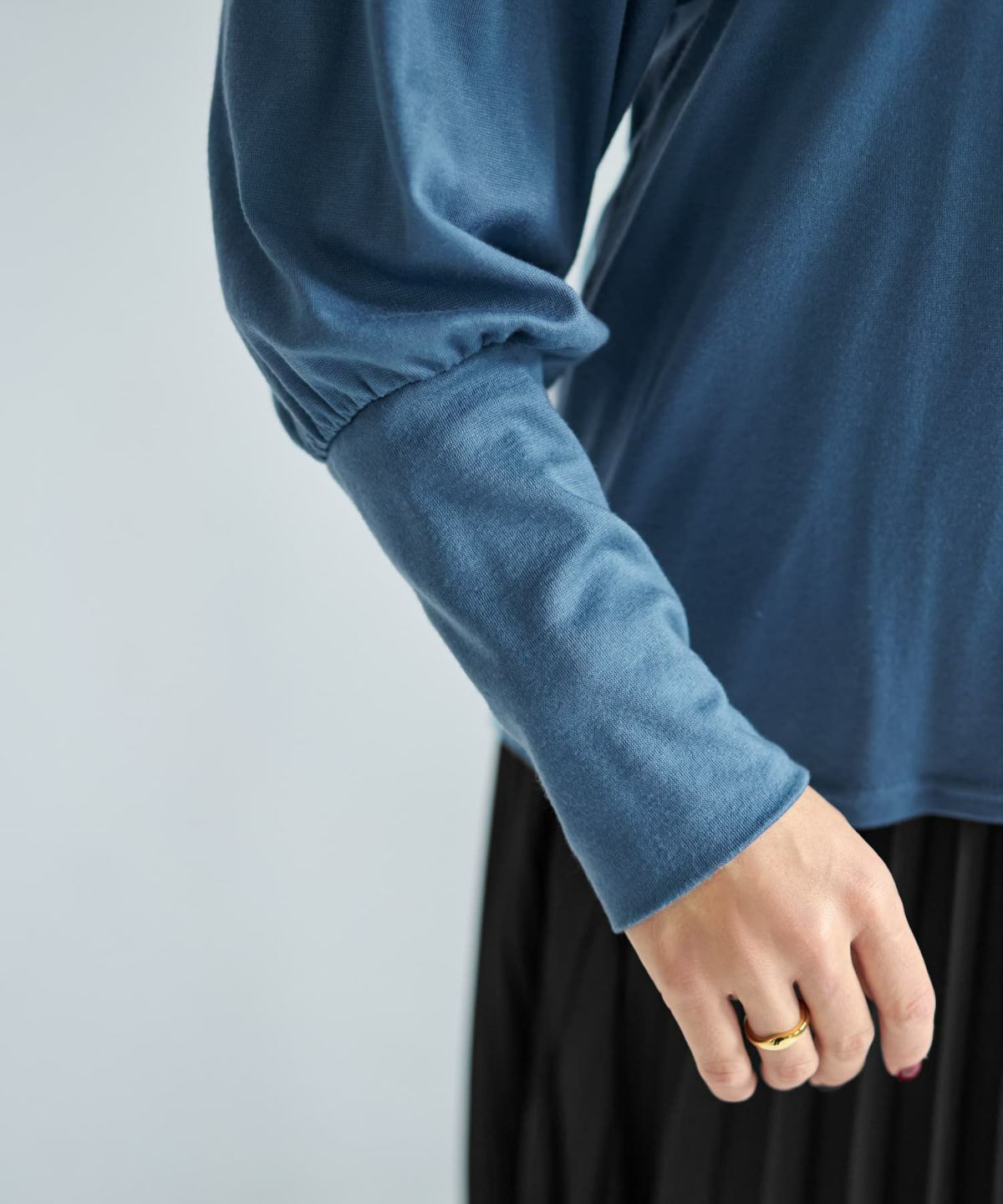 着用イメージ 167cm ブルー