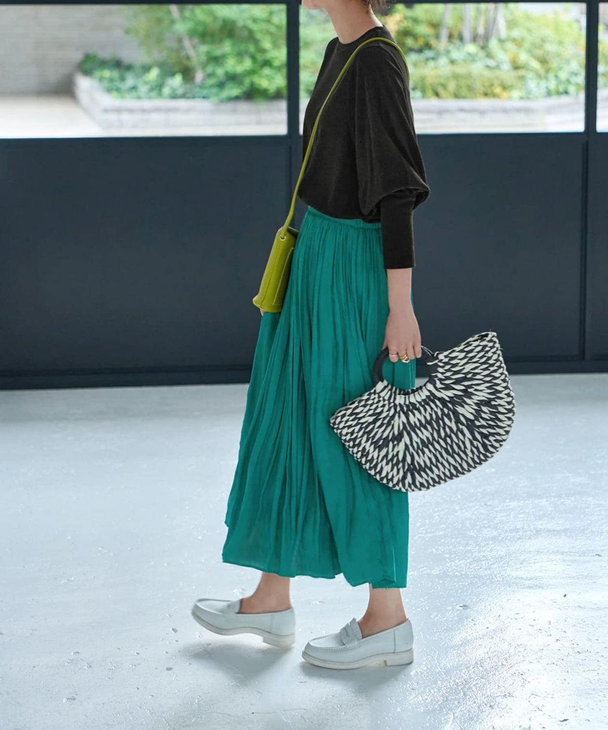 着用イメージ 167cm ブラック